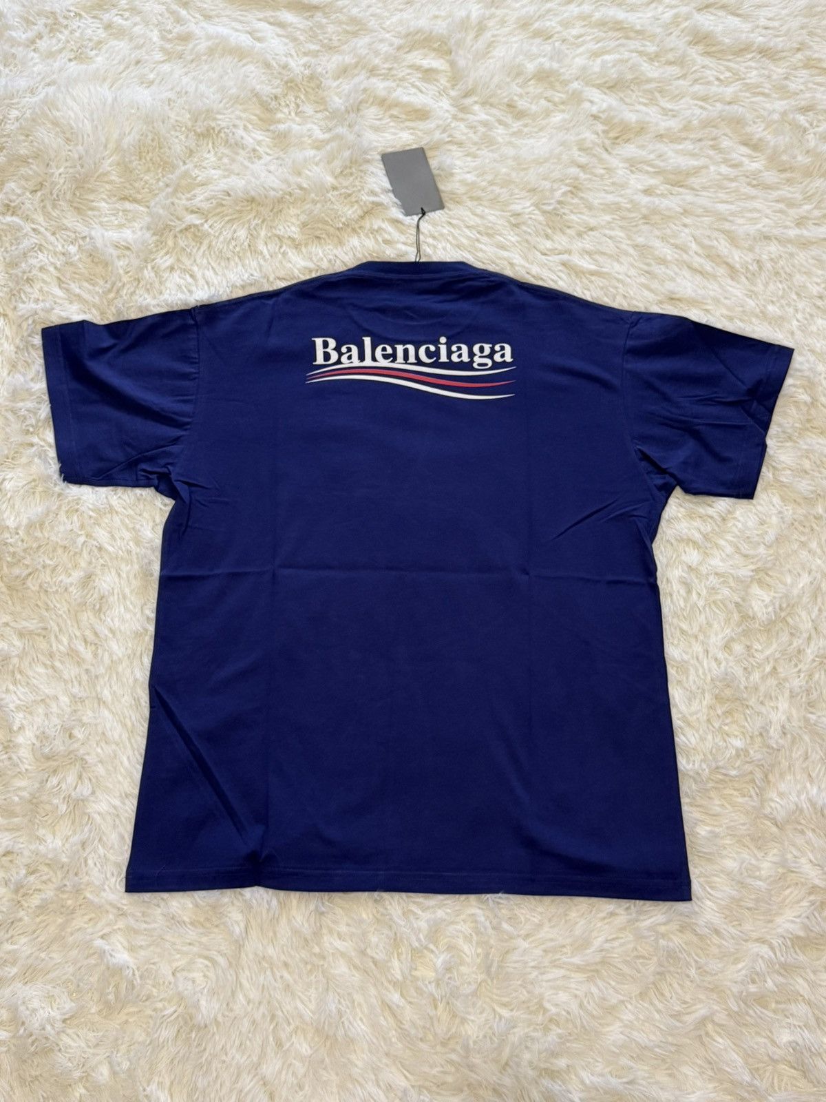 Balenciaga Balenciaga deep blue t shirt Size US XS / EU 42 / 0 - 3 Thumbnail