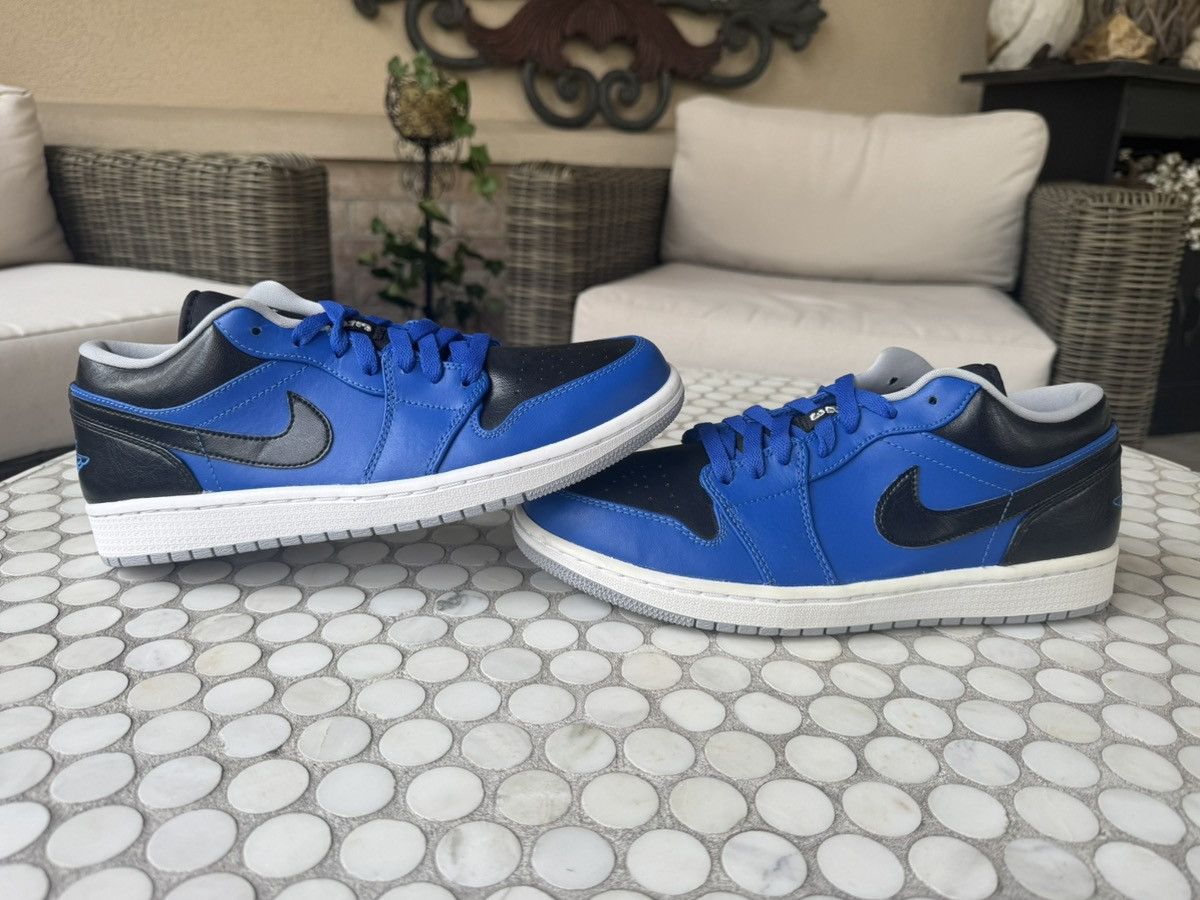Jordan Brand 9.5 Air Jordan 1 Retro Low Sport Blue Black Royal Size US 9.5 / EU 42-43 - 5 Thumbnail
