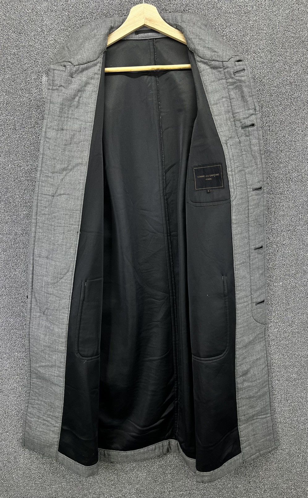 Comme des Garcons Homme Vintage 90s Comme Des Garcons Homme Distressed Long Jacket Size US M / EU 48-50 / 2 - 8 Thumbnail