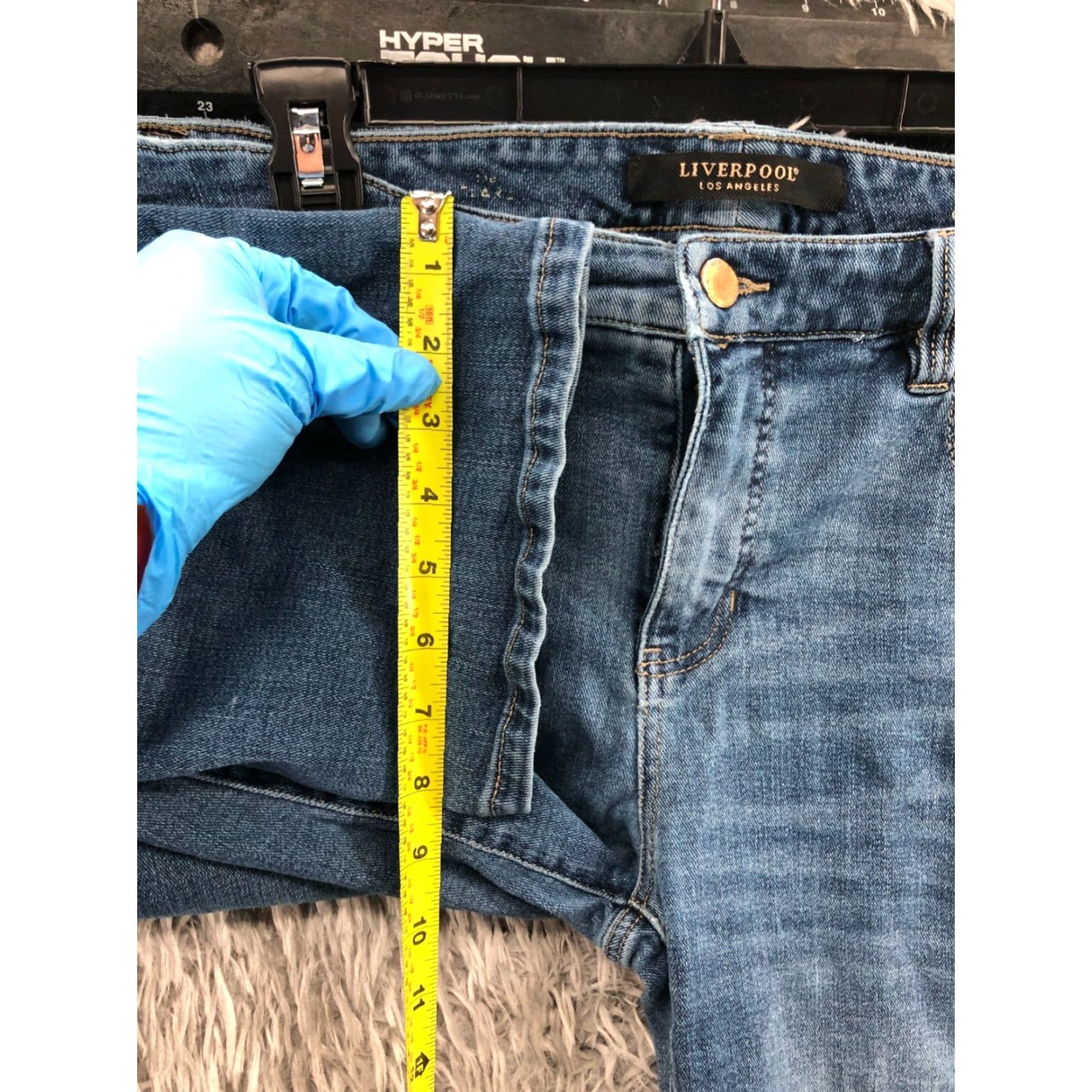 Vintage VINTAGE Liverpool Flared Jeans Womens Medium Wash Blue 8 Regular 27in Inseam Size 30" / US 8 / IT 44 - 4 Thumbnail