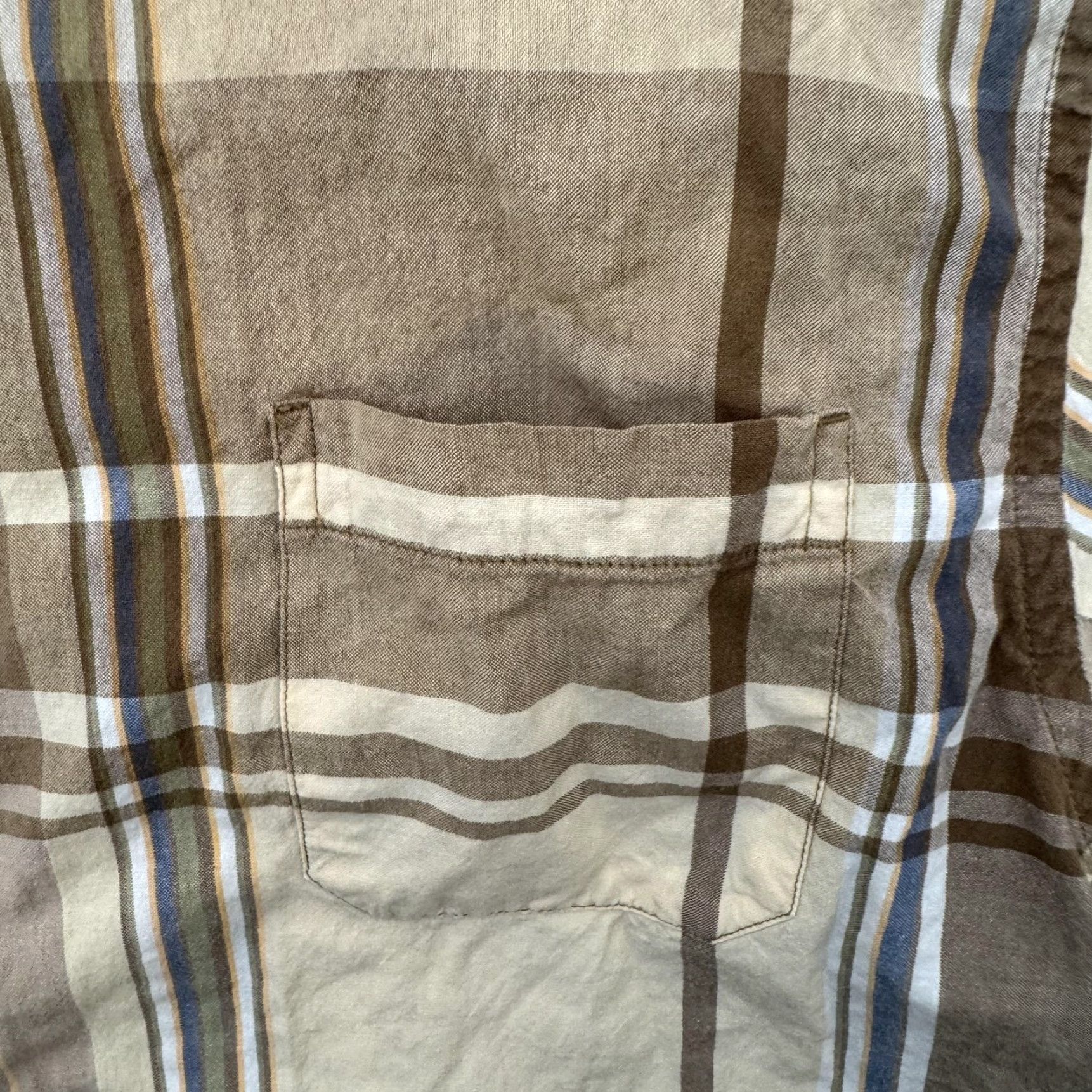 Vintage Naturalife Shirt Mens Large Brown Beige Plaid Button Down Short Sleeve Casual Size US L / EU 52-54 / 3 - 5 Thumbnail