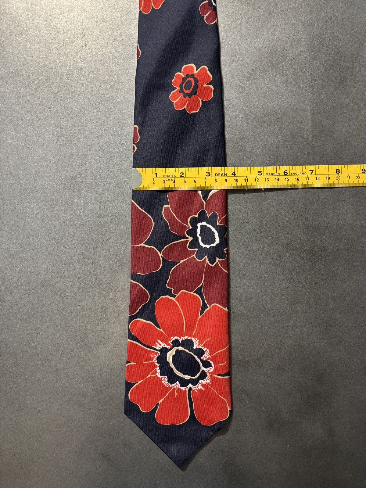 Yves Saint Laurent Vintage YSL Tie 1970s Yves Saint Laurent Floral Print MCM 80 Size ONE SIZE - 7 Thumbnail