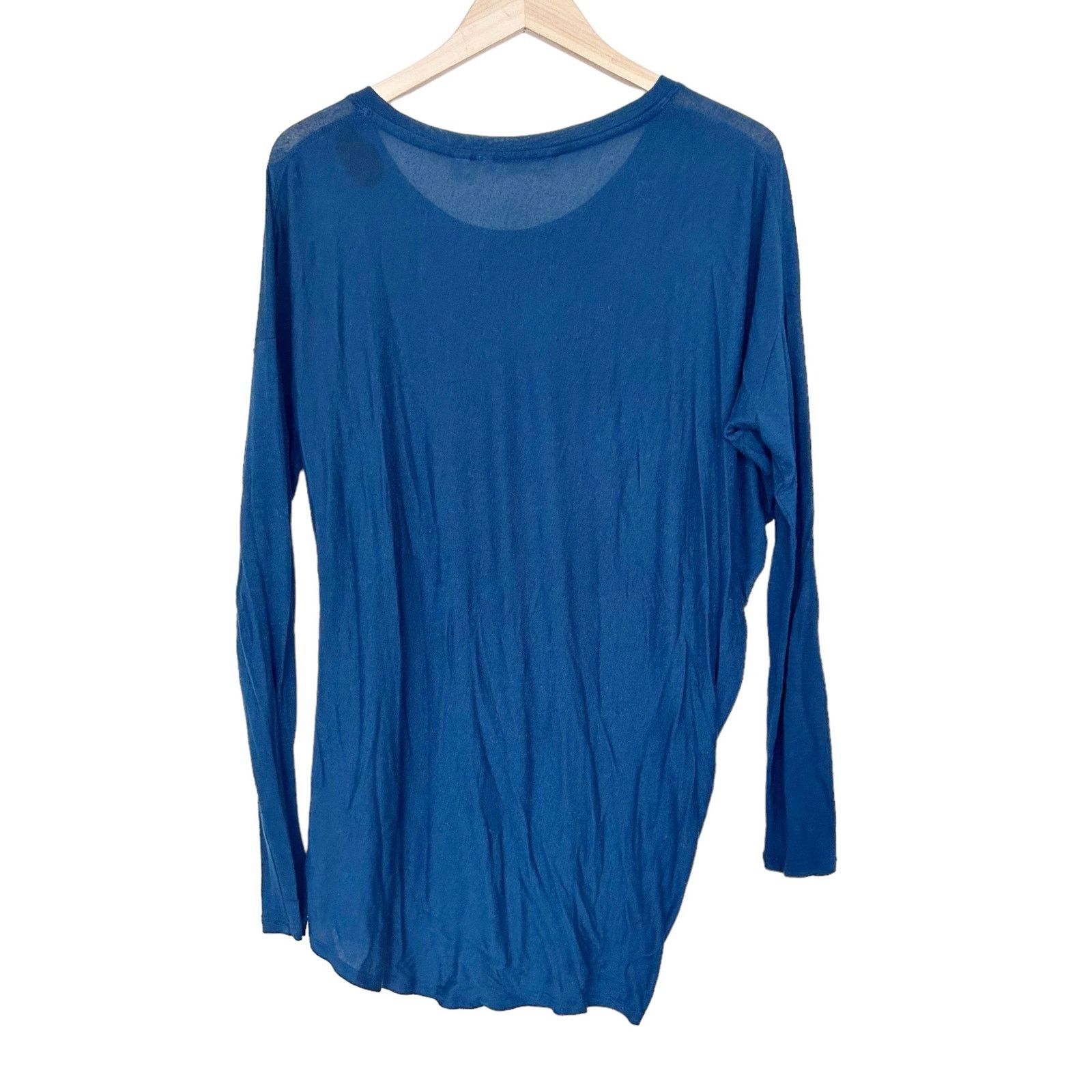 Athleta Athleta Blue Threadlight Asym Relaxed Long Sleeve Shirt XS Size XS / US 0-2 / IT 36-38 - 5 Thumbnail