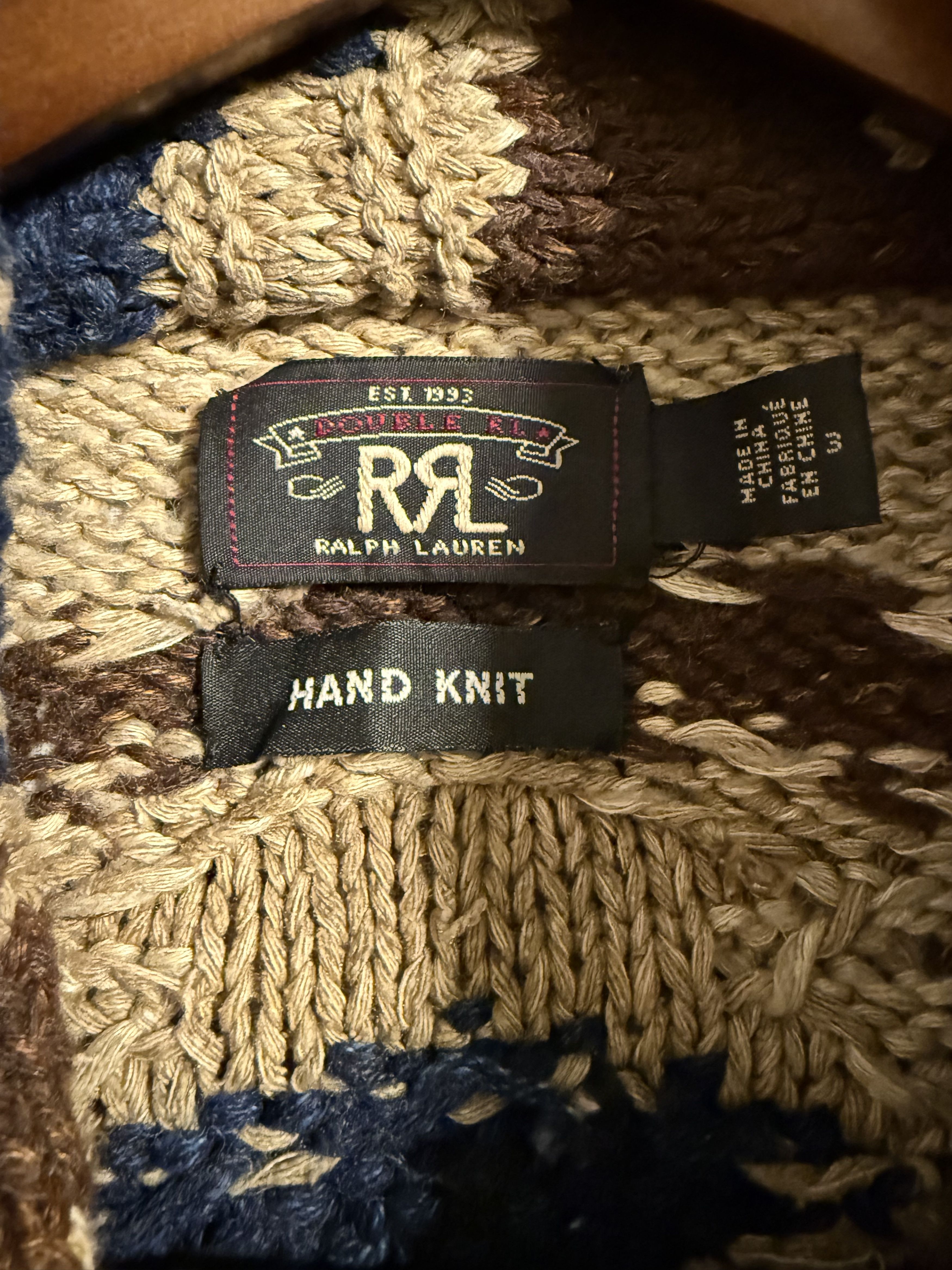 RRL Ralph Lauren RRL Hand Knit Ranch Cardigan Size L / US 10 / IT 46 - 5 Thumbnail
