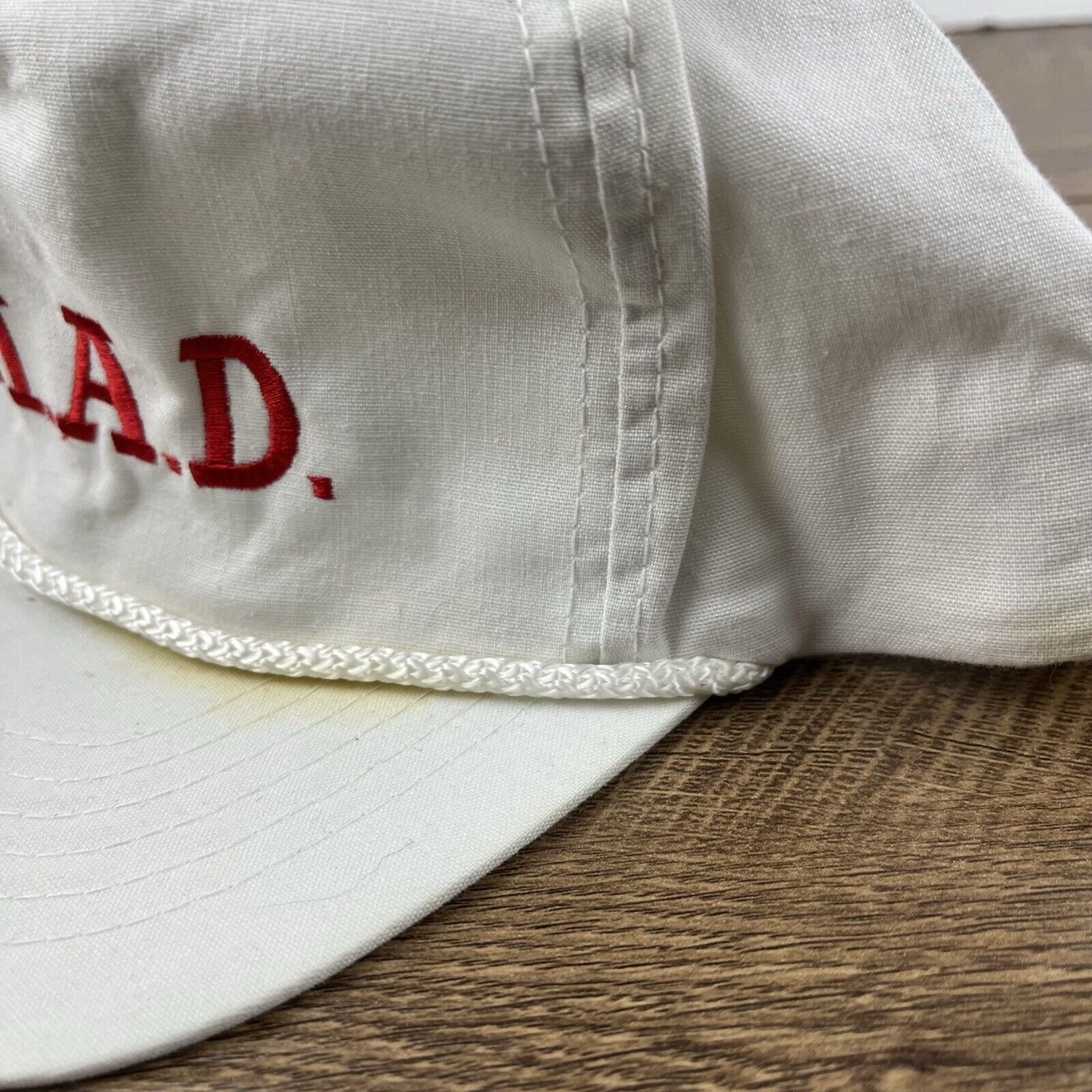 Other TRIAD Hat Triad Snapback Hat White Hat Adjustable White Adul Size ONE SIZE - 8 Thumbnail