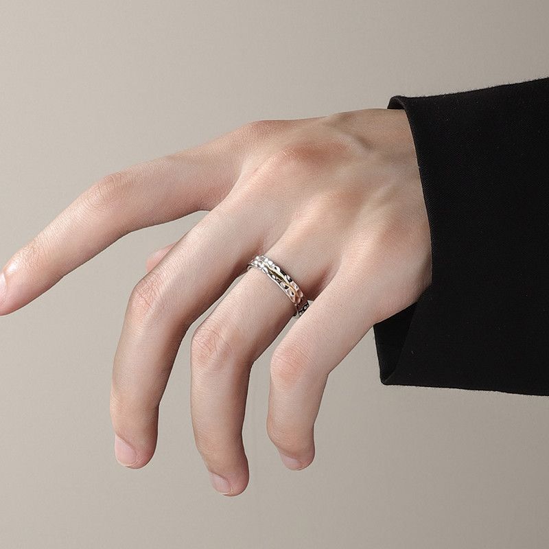 Jewelry Vibe Jewelry Rings Open Size Chrome Ring (Size 7-13) Size ONE SIZE - 2 Thumbnail