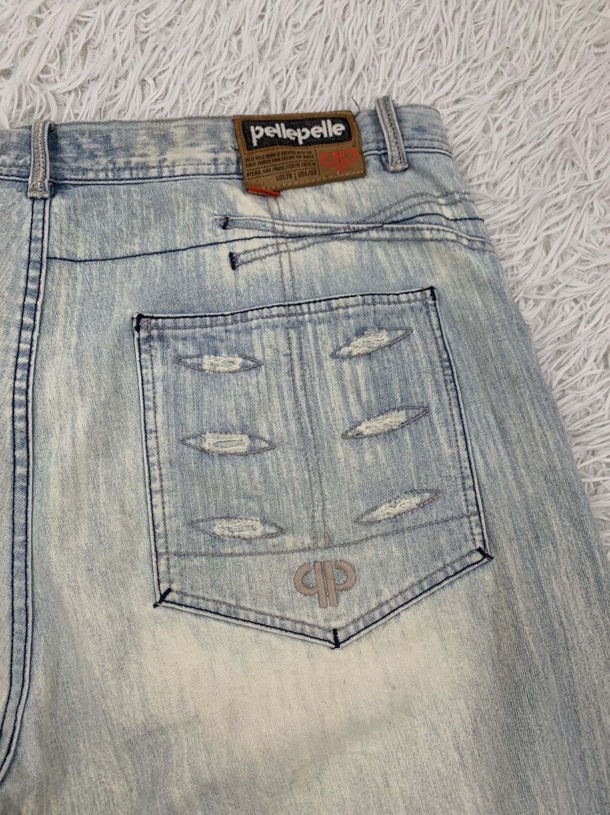 Pelle Pelle Pelle Pelle Marc Buchanan Denim Short Pant Size US 41 - 9 Thumbnail