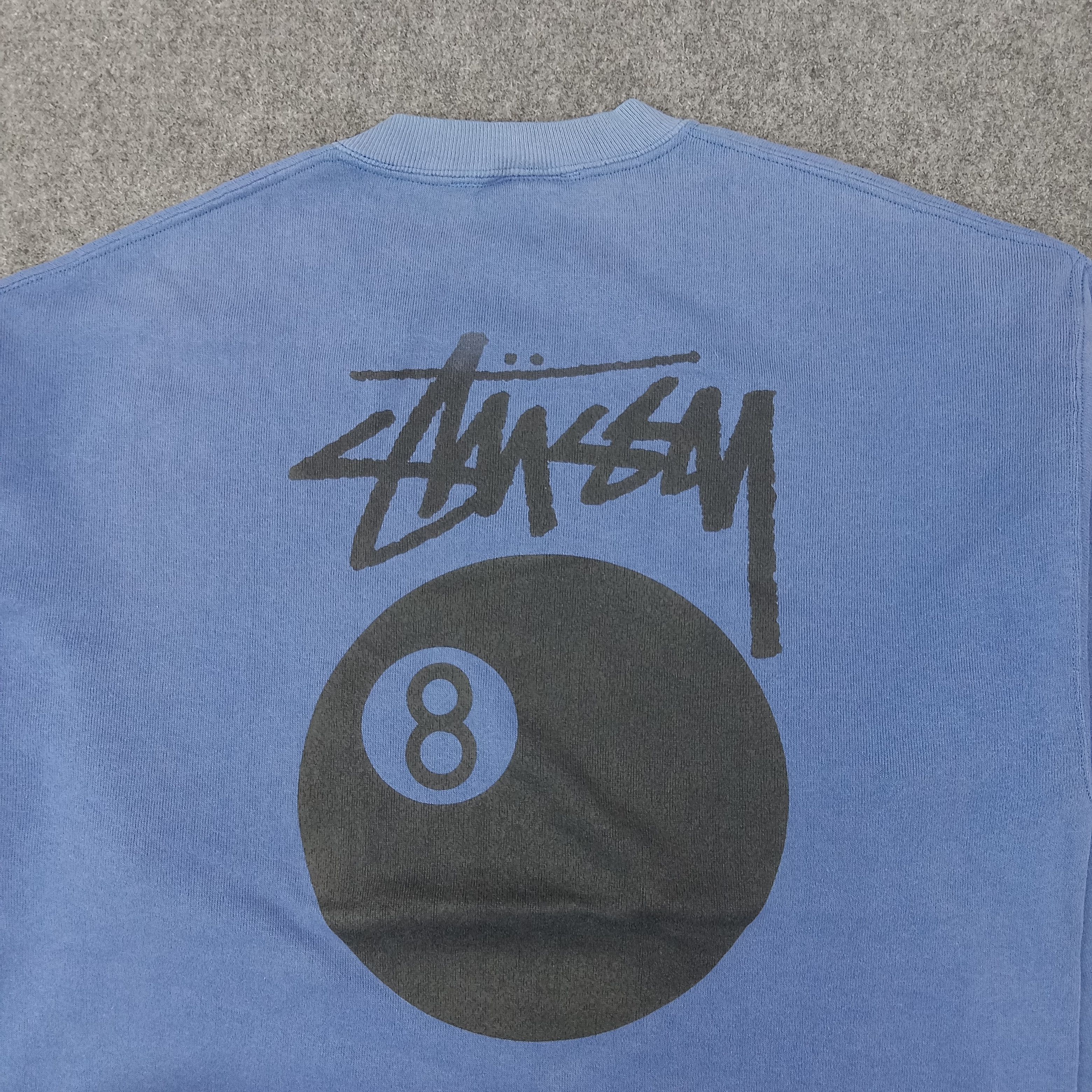 Vintage Vintage Stussy 8 Ball American Street Style Sweatshirt Size US M / EU 48-50 / 2 - 2 Thumbnail