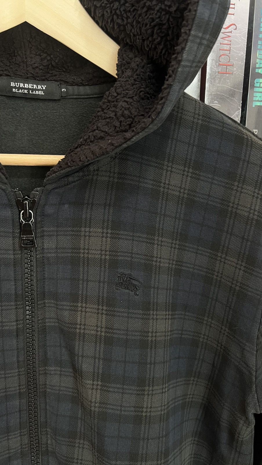 Burberry Burberry Black Label Tartan Hoodie Sweater Size US M / EU 48-50 / 2 - 4 Thumbnail