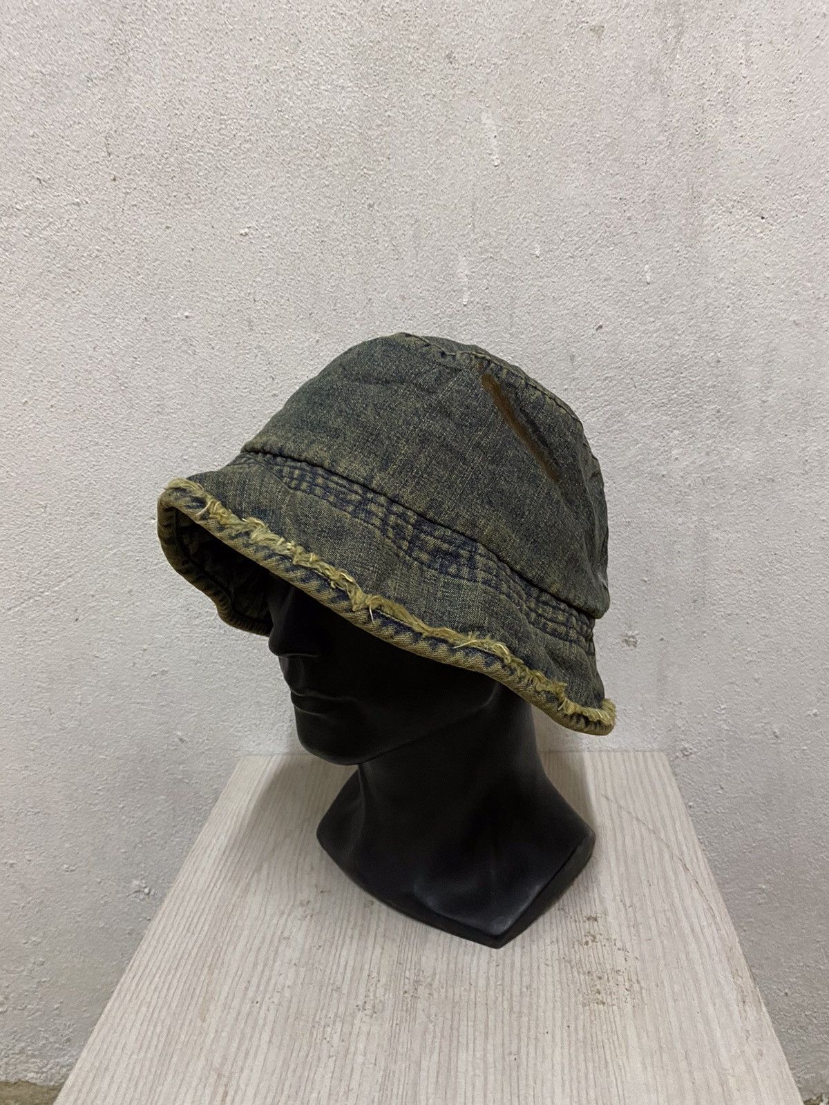 Japanese Brand Japanese Brand Denim Bucket Hat Size ONE SIZE - 3 Thumbnail