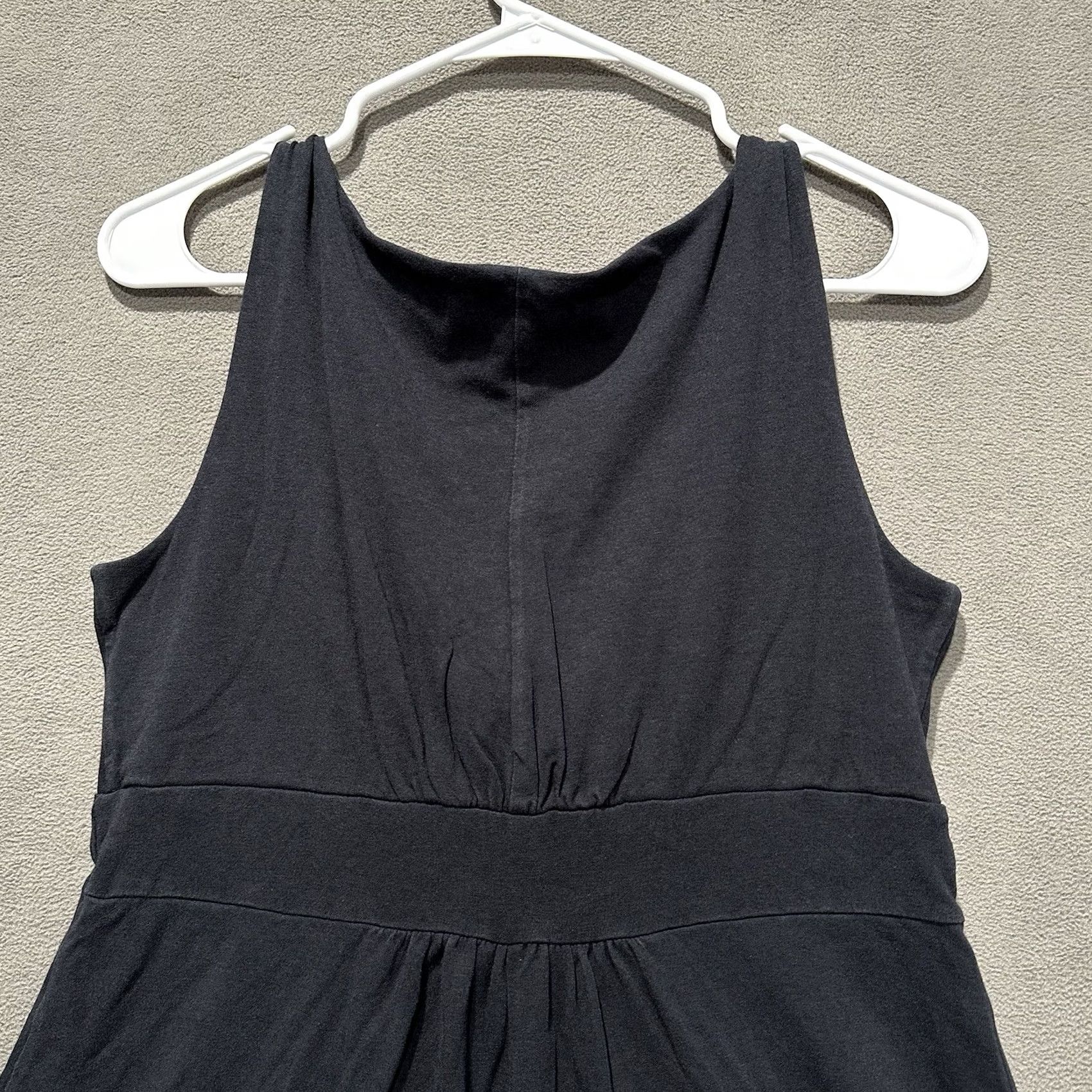 Lands' End Lands End Dress Womens S Black Fit Flare Sleeveless Rayon Surplice V-Neck Casual Size S / US 4 / IT 40 - 4 Thumbnail