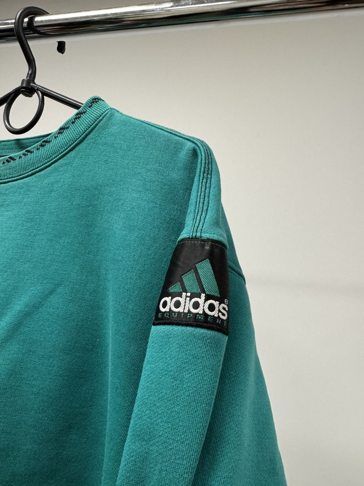Adidas × Equipment × Vintage Vintage 90S Adidas Equipment Big Logo Crewneck Sweatshirt Size US M / EU 48-50 / 2 - 3 Thumbnail