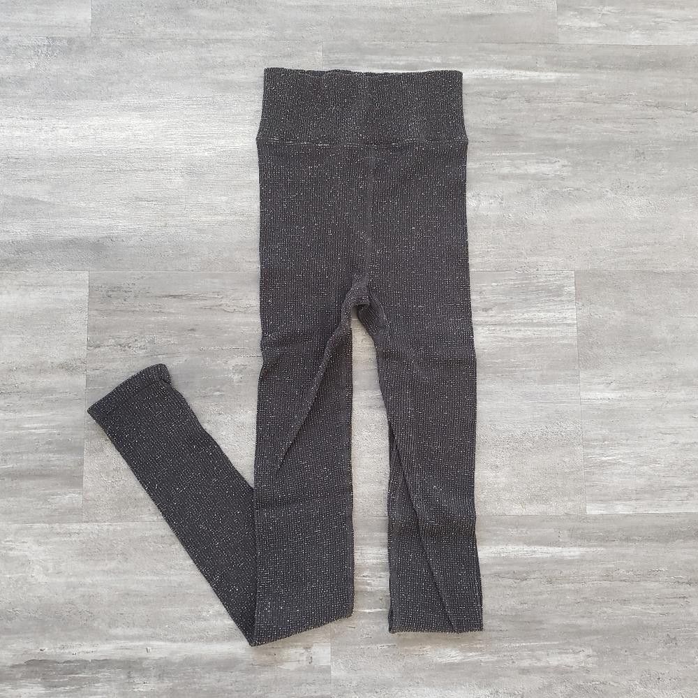 Free People Black Sparkle FP High Waisted Legging Size 30" / US 8 / IT 44 - 2 Thumbnail