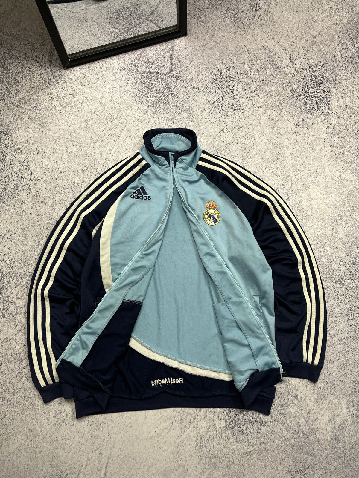 Adidas × Vintage Vintage Adidas 00’s Real Madrid Track Jacket Blockcore Y2k Size US M / EU 48-50 / 2 - 9 Thumbnail