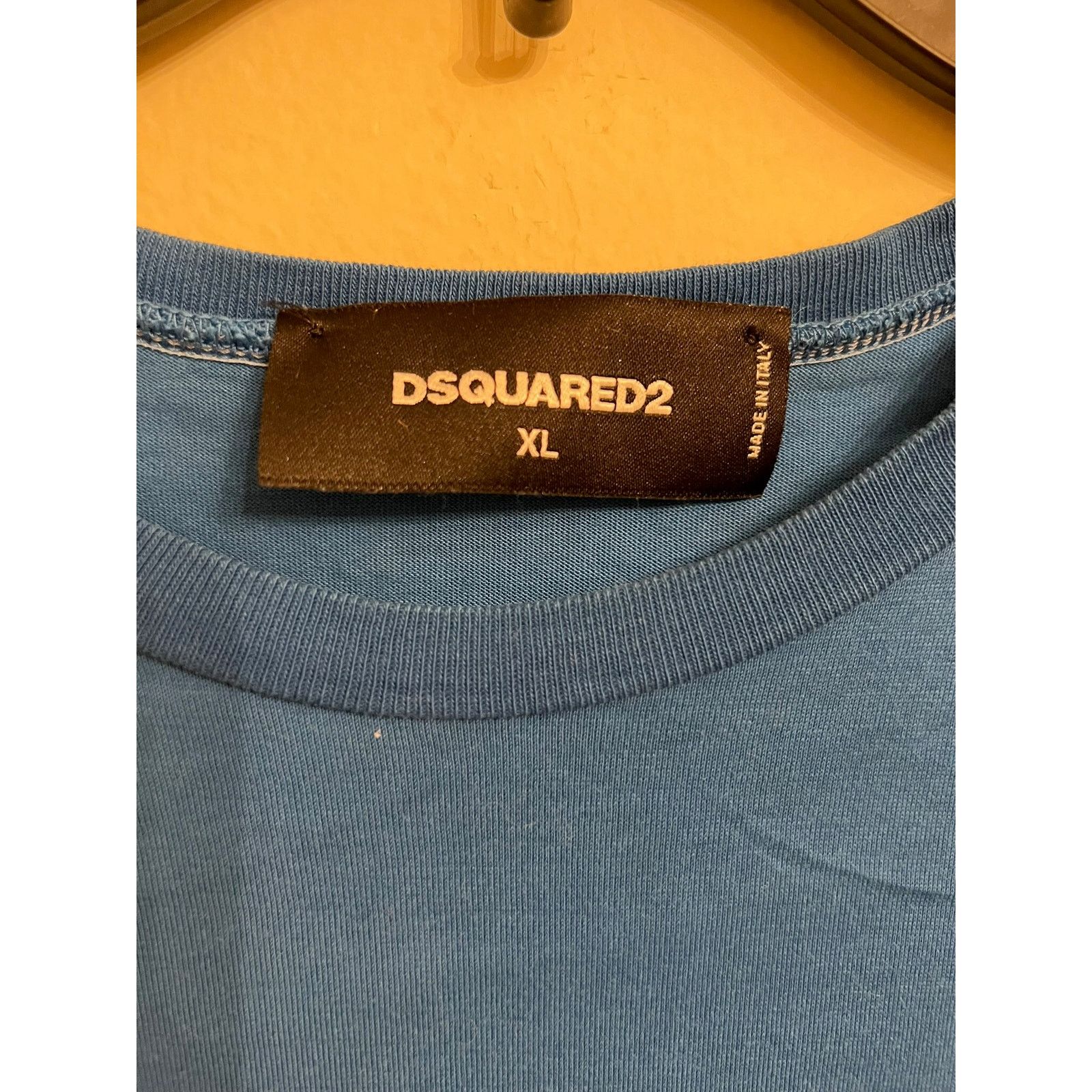Dsquared2 DSQUARED2 Blue T-Shirt “Handcrafted With Love” Size XL Size US XL / EU 56 / 4 - 3 Thumbnail
