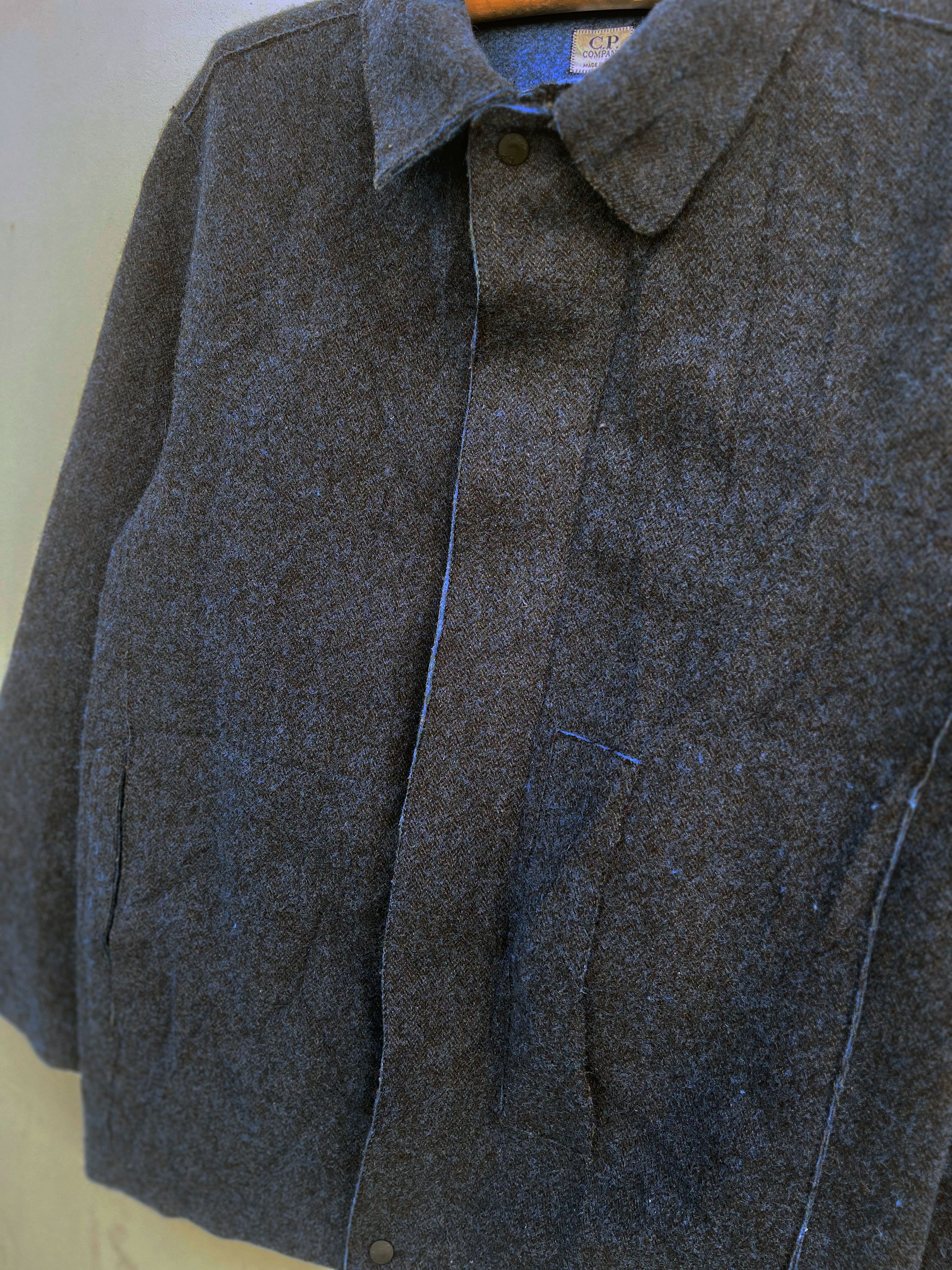 C.P. Company CP Company Snap Button Zipper Collared Wool Coat Jacket Size US S / EU 44-46 / 1 - 2 Thumbnail
