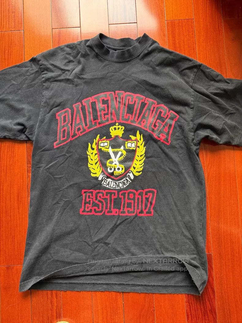 Other Balenciaga Logo Letter Pattern Print Round Neck Short Slee Size US XS / EU 42 / 0 - 3 Thumbnail