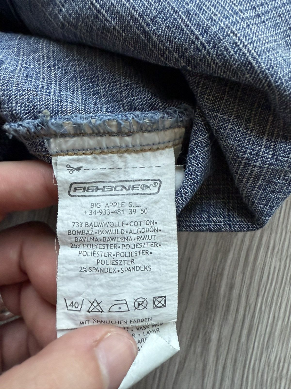 Other Vintage Fishbone denim jacket Size L / US 10 / IT 46 - 5 Thumbnail