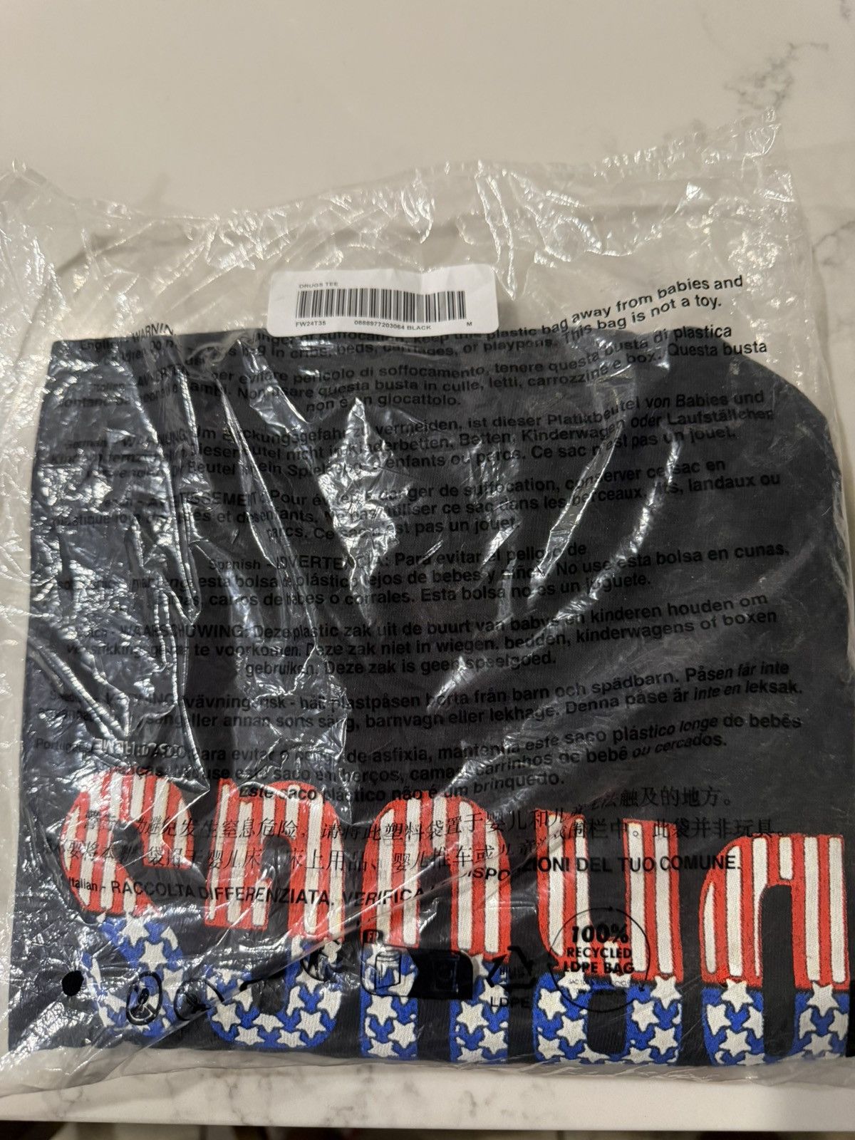 Supreme Supreme Drugs Tee Size US M / EU 48-50 / 2 - 2 Thumbnail