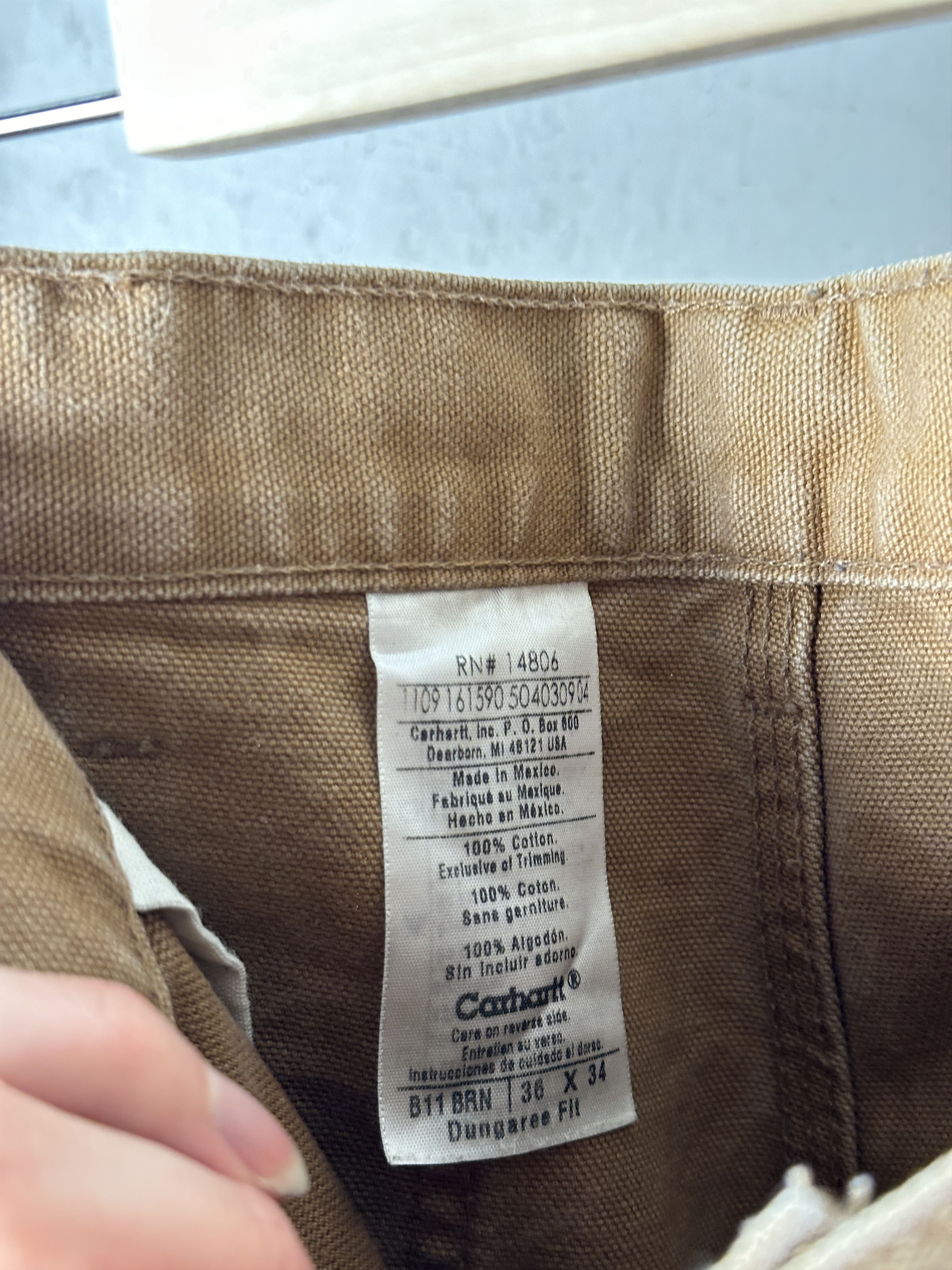 Carhartt Carhartt Dungaree Fit Workwear Pants Size US 36 / EU 52 - 6 Thumbnail