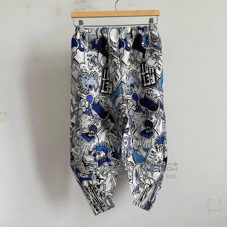 Issey Miyake Issey Miyake size:3 Color-Blocked Pants Size 22" - 1 Thumbnail