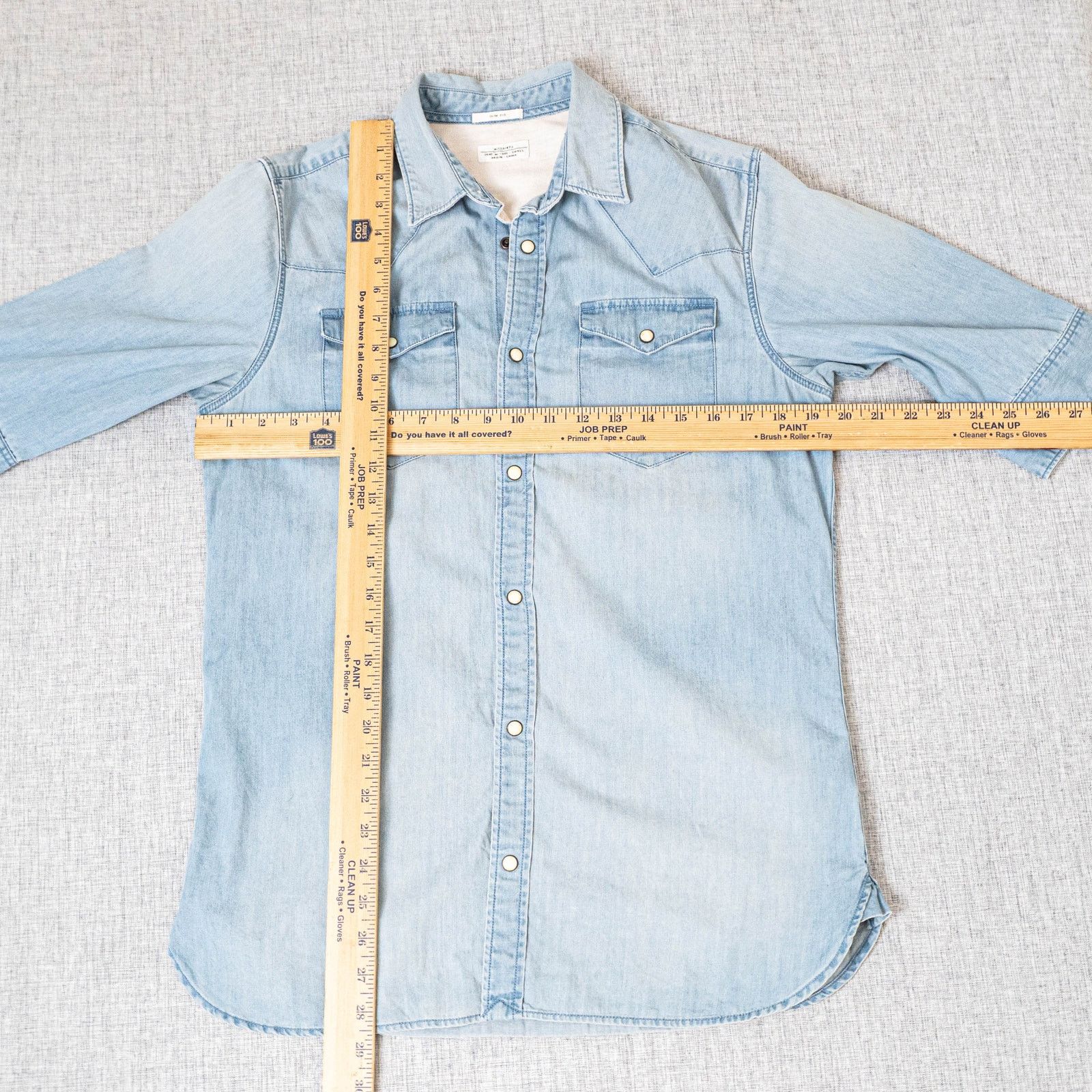 Allsaints All Saints Maryland Half Sleeve Shirt denim blue Slim S Size US S / EU 44-46 / 1 - 4 Thumbnail