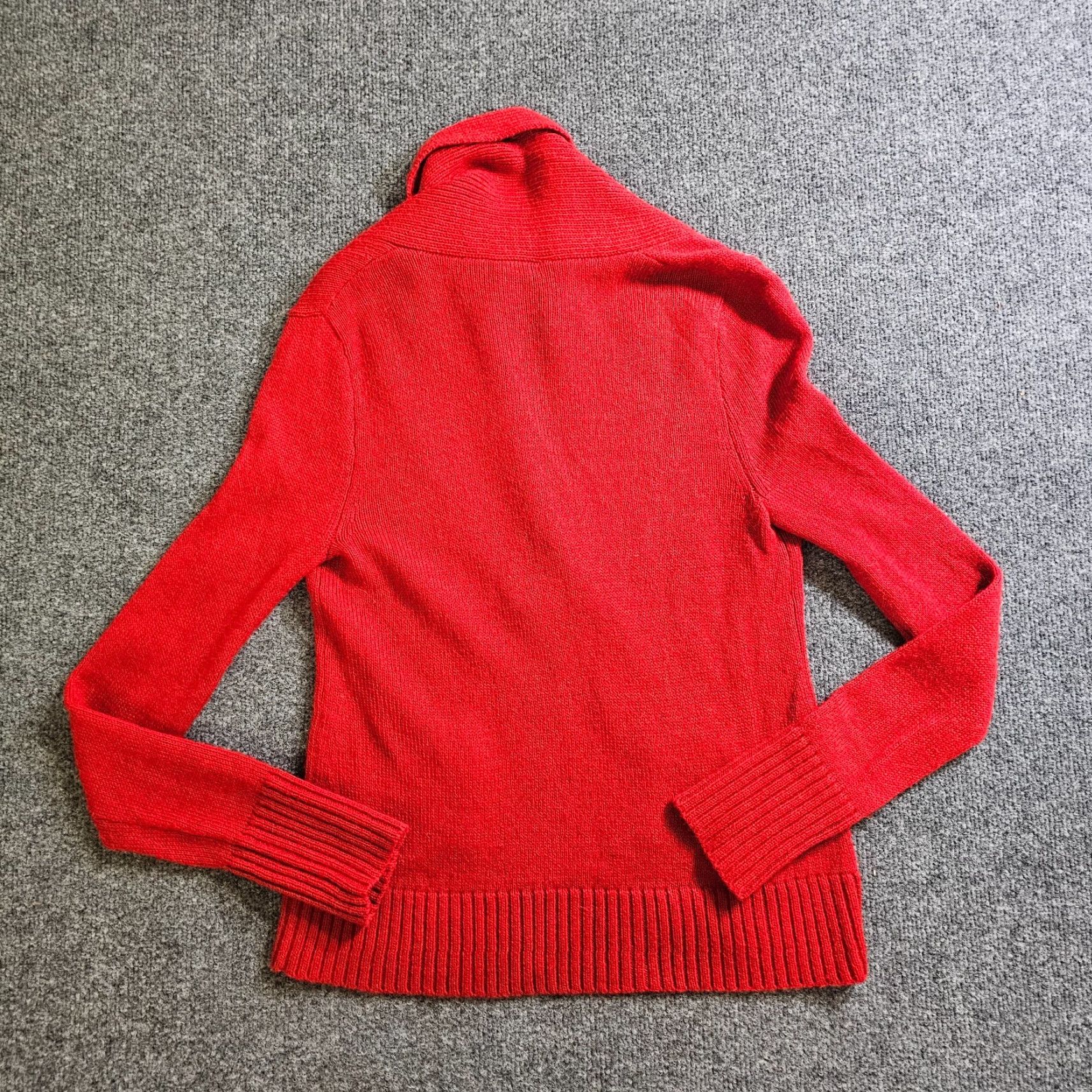 J.Crew J.CREW Sweater Top Womens Small Red Alpaca Wool Shawl Collar Long Sleeve Casual Size S / US 4 / IT 40 - 7 Thumbnail