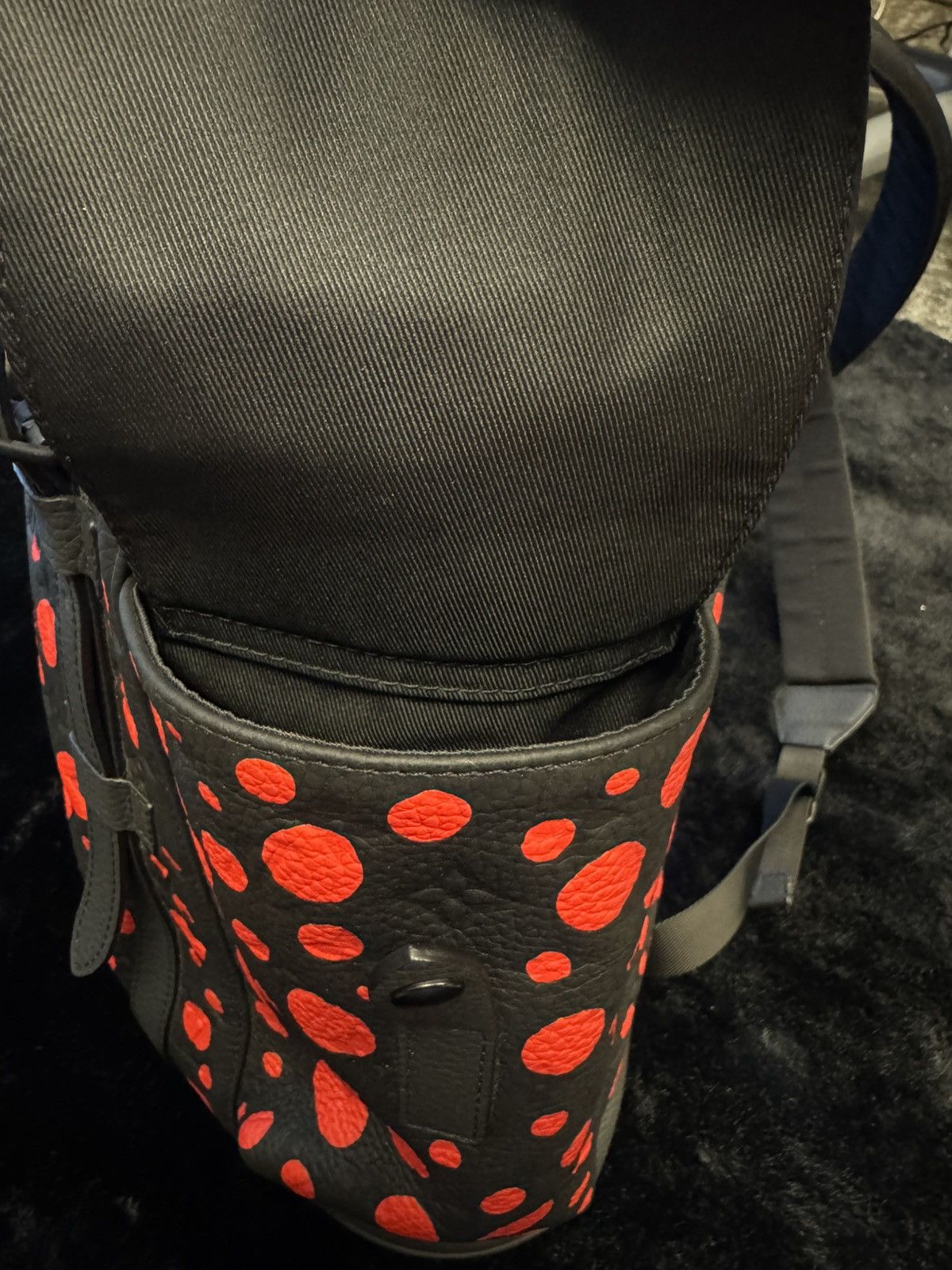 Louis Vuitton Louis Vuitton x Yayoi Kusama Christopher Backpack Black/Red Size ONE SIZE - 12 Thumbnail