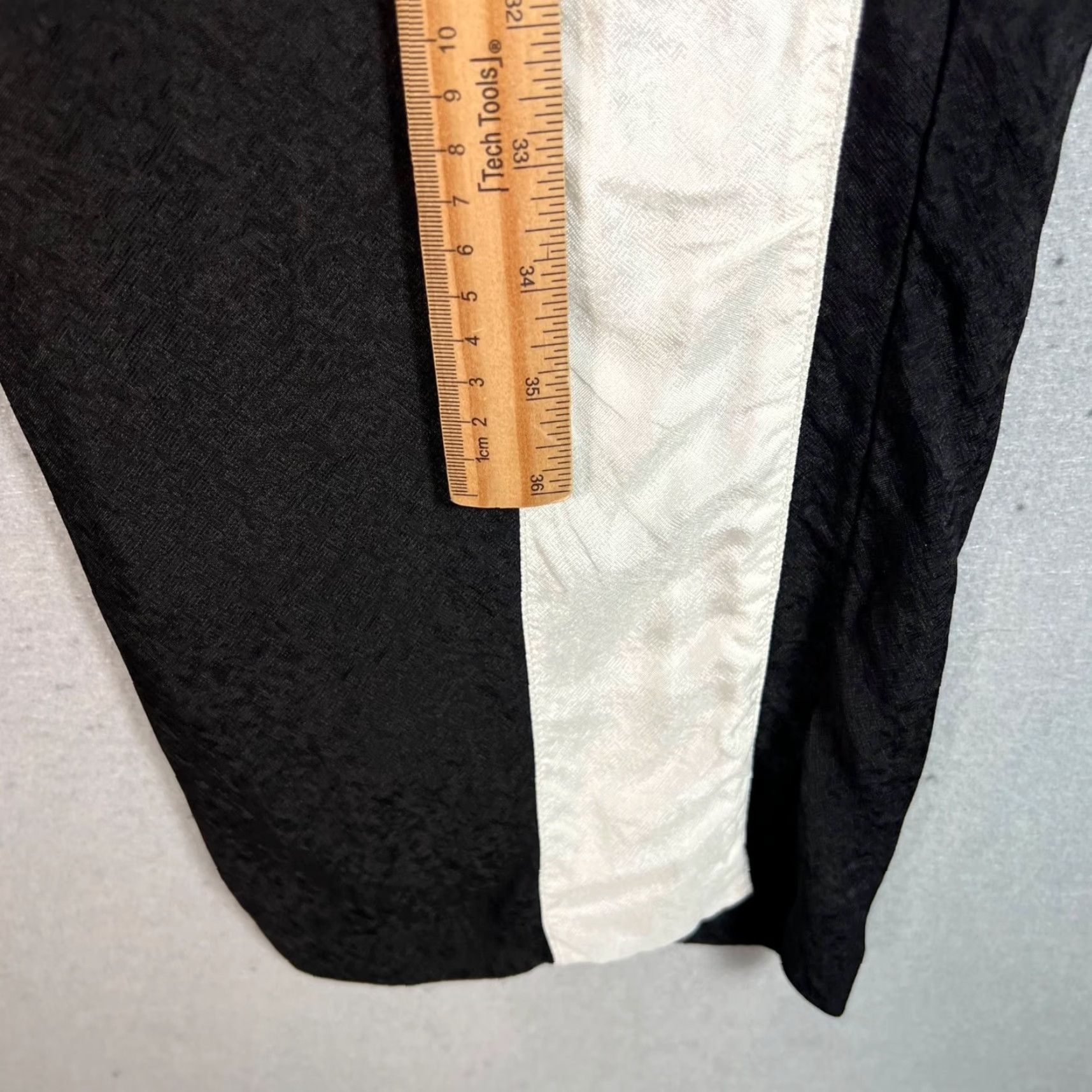 Vintage VINTAGE Carlota Barrera Womens Size Medium Black & White Contrast Track Pants Size 32" / US 10 / IT 46 - 6 Thumbnail