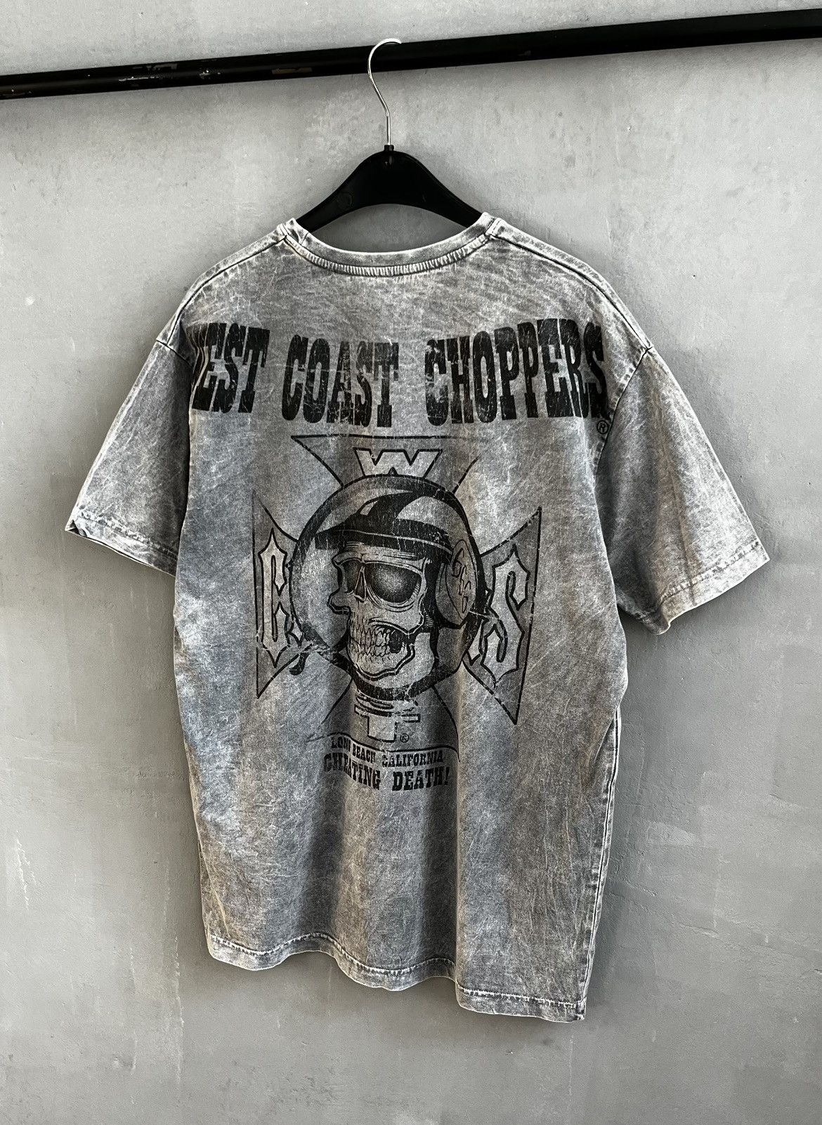 West Coast Choppers Choppers West Coast skull distressed T shirt Size US XL / EU 56 / 4 - 1 Thumbnail