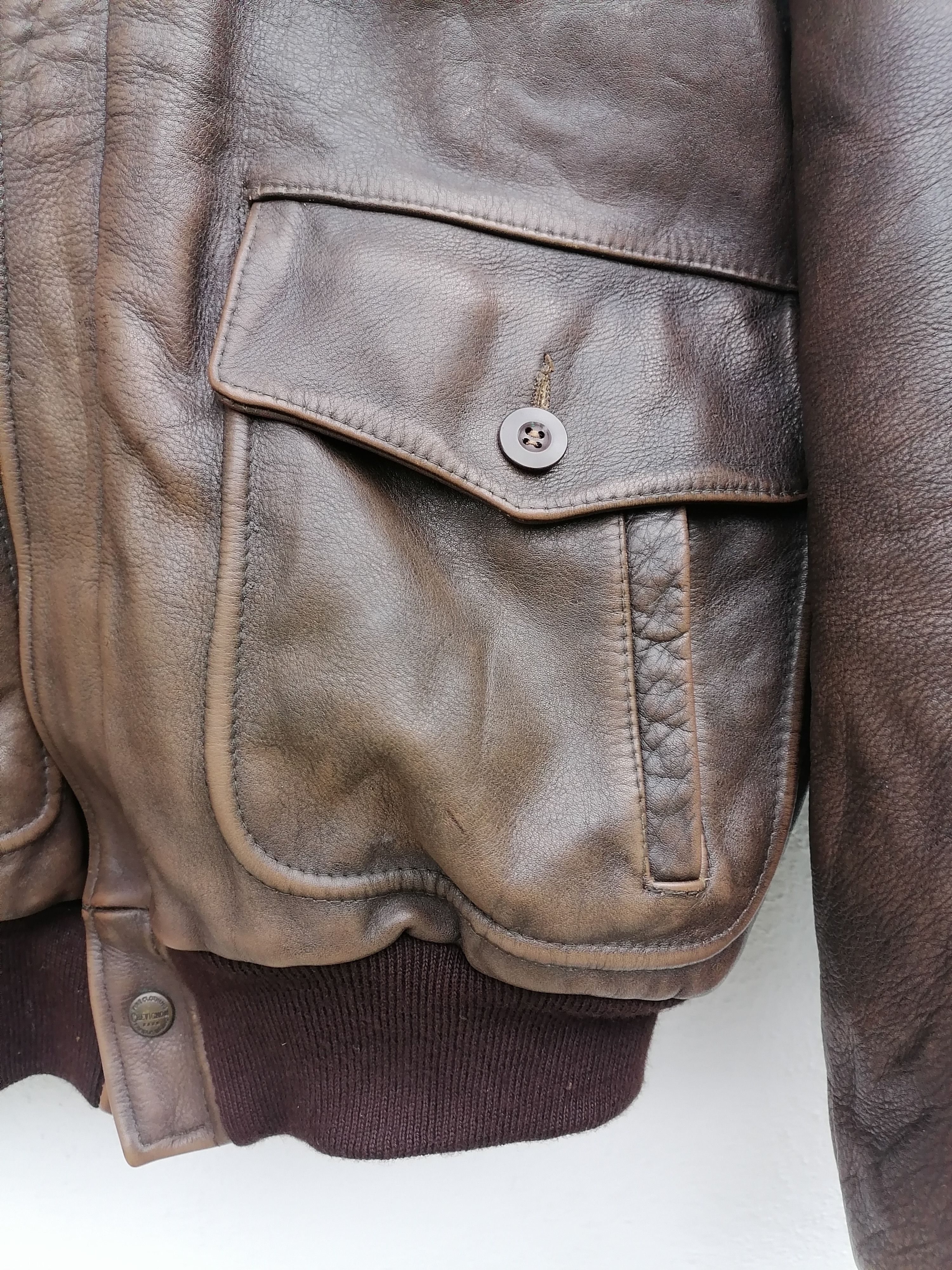 Chevignon Vintage Chevignon G-1 Leather Bomber Jackets Size US M / EU 48-50 / 2 - 6 Thumbnail