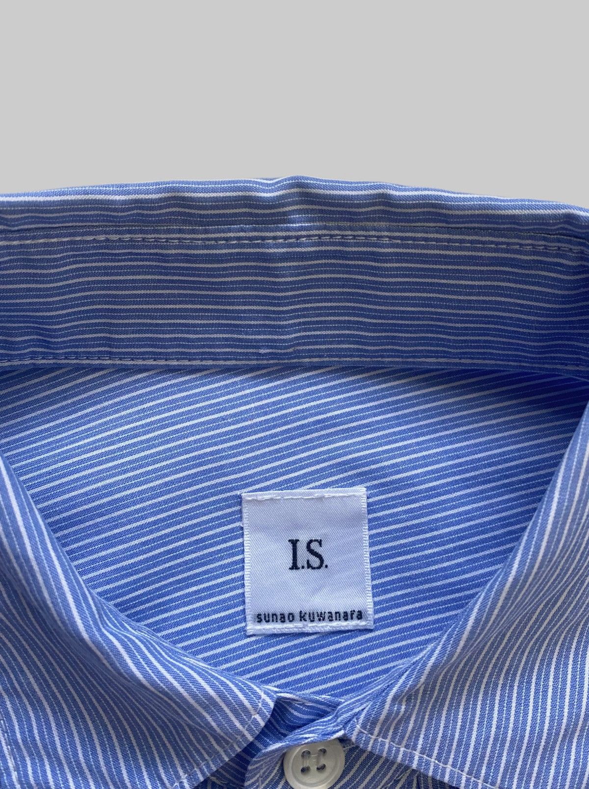 Sunao Kuwahara Vintage I.S Sunaokuwahara Pinstripe Pleated Detail Shirt Size M / US 6-8 / IT 42-44 - 4 Thumbnail