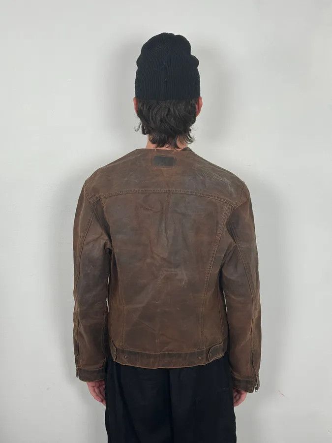 Levi's 1990s Levi’s Biker Waxed Brown Jacket Size US M / EU 48-50 / 2 - 3 Thumbnail