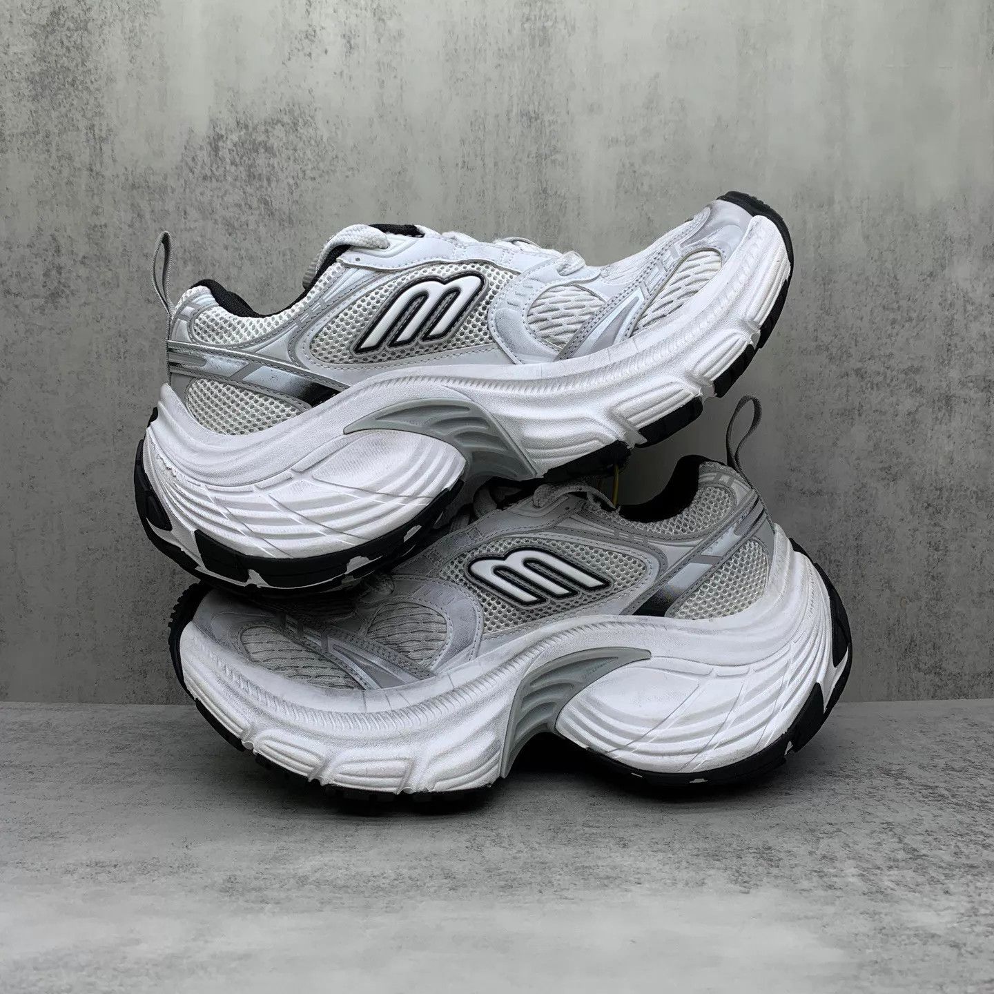 Balenciaga Balenciaga 10xl Dad Shoe White Grey 36 95new Size US 5.5 / IT 35.5 - 3 Thumbnail