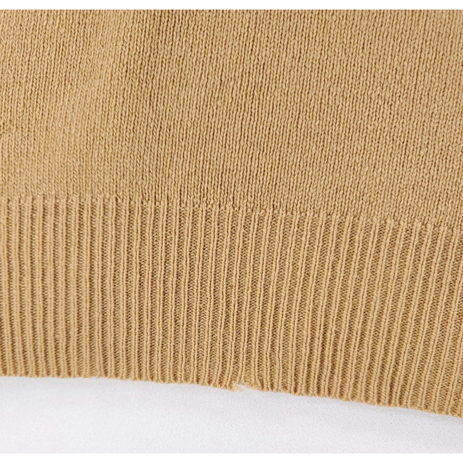 Vintage VINTAGE 60s 70s 100% Cashmere Tan Khaki Sweater Long Sleeve Mens M Pullover Shirt/Cardigan Size US M / EU 48-50 / 2 - 7 Thumbnail