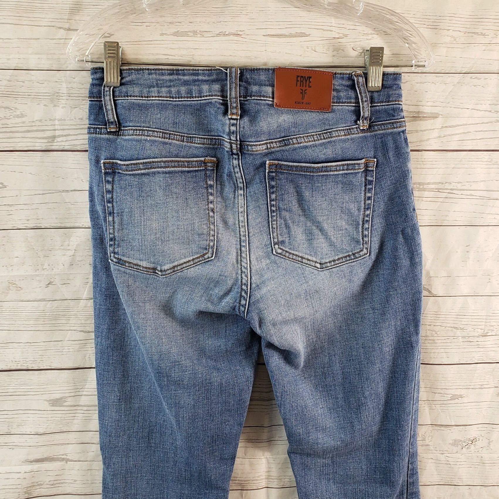 Frye Frye Womens Skinny Jeans Sz 4 Blue Medium Wash Mid Rise Jeans Womens Size 27" / US 4 / IT 40 - 4 Thumbnail