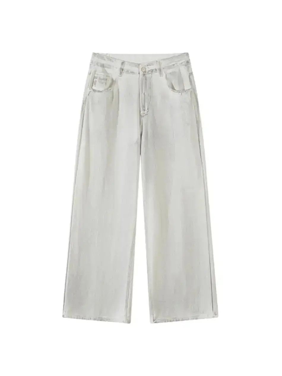 Japanese Brand Retro loose fitting straight leg wide leg jeans Size US 32 / EU 48 - 5 Thumbnail