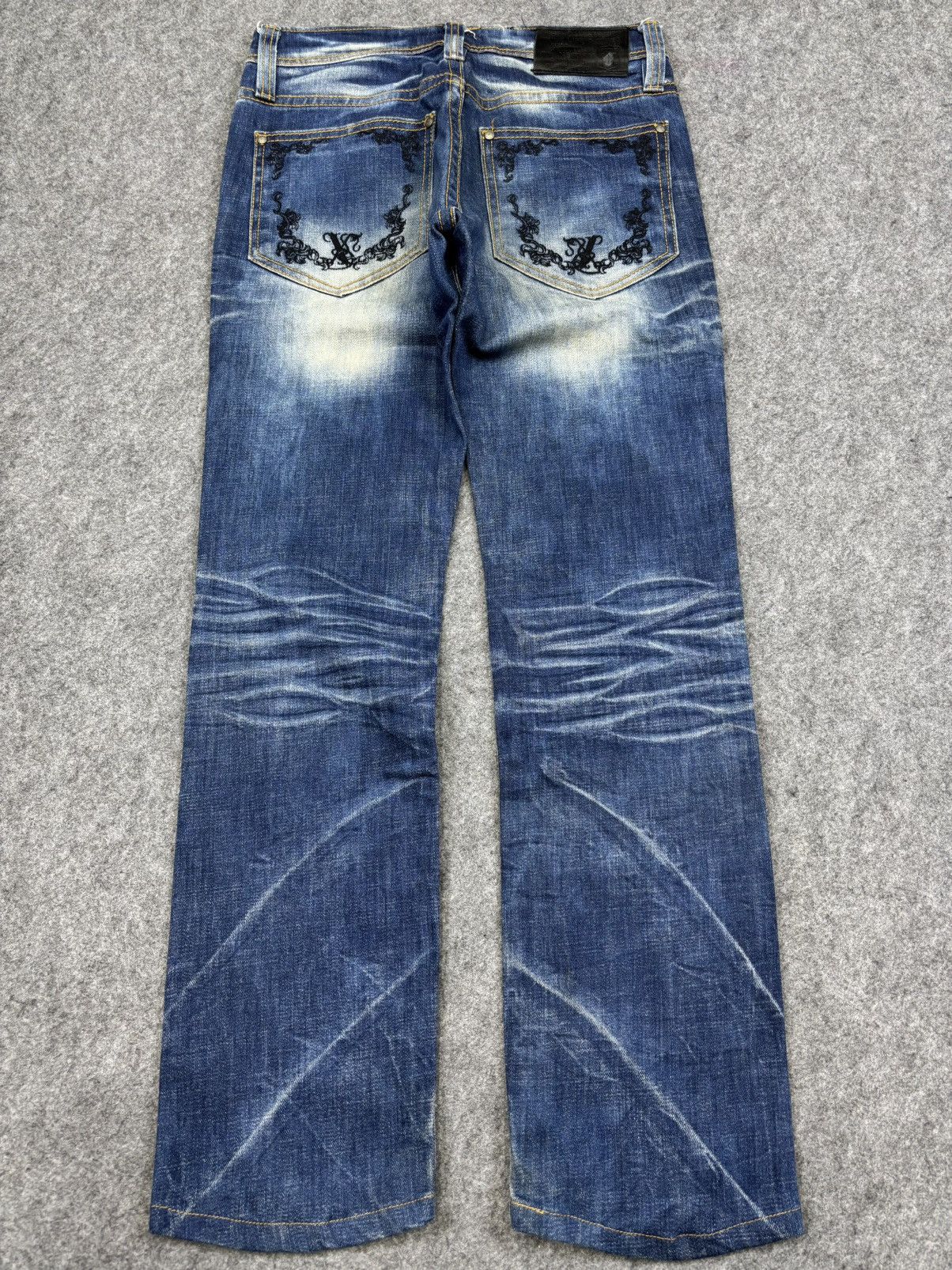 Japanese Brand Xfrm Japan Punk Skull Street Denim F744 Size US 28 / EU 44 - 21 Thumbnail