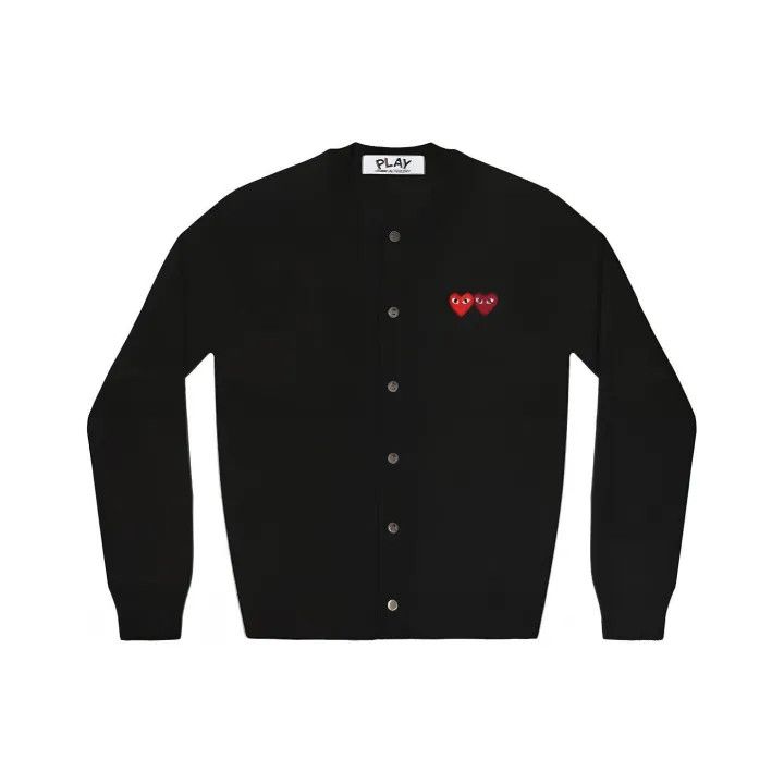 Comme des Garcons Comme des Garçons Play Black Knit Cardigan 0079 Size S / US 4 / IT 40 - 1 Thumbnail
