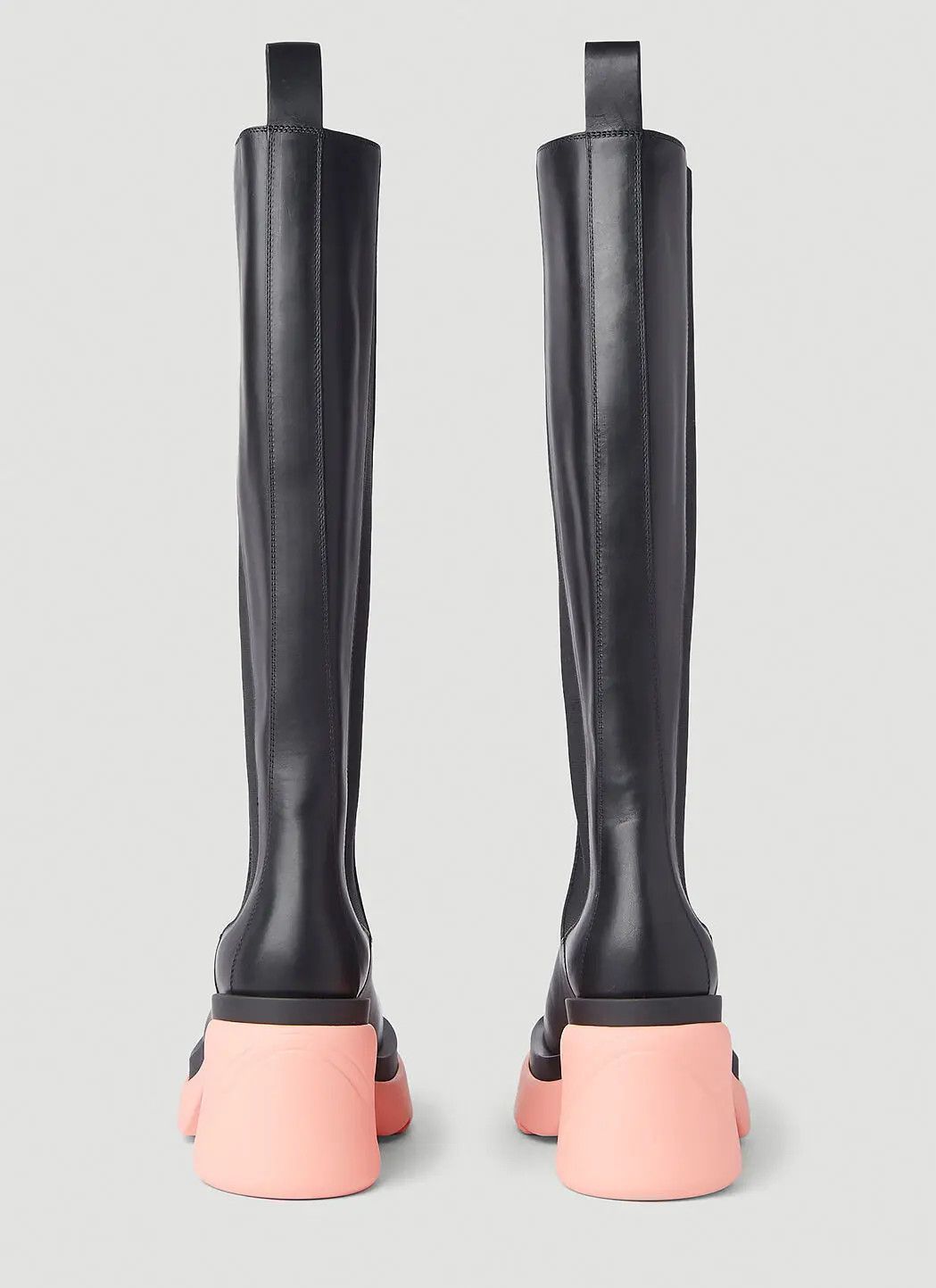 Bottega Veneta o1n1vont1225 Flash Boots in Black Pink Size US 8.5 / IT 38.5 - 4 Thumbnail