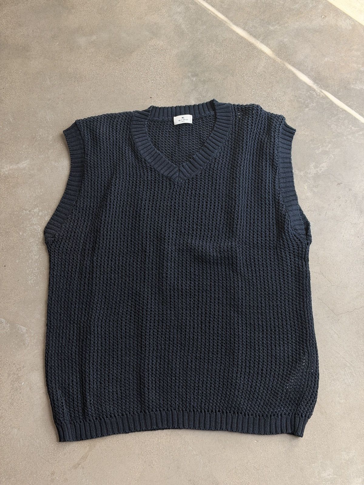 Etro ETRO dark blue vest Size US L / EU 52-54 / 3 - 1 Thumbnail