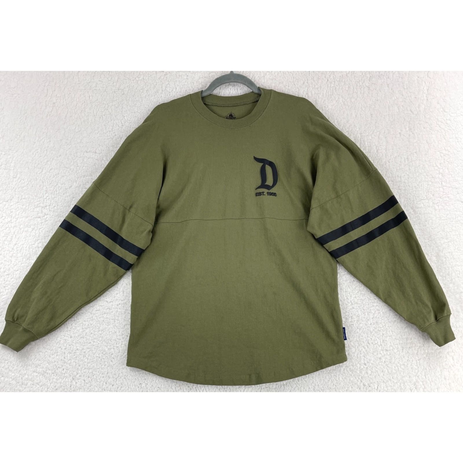 Disney Disney Spirit Jersey Shirt Womens Small Olive Green Pullover Long Sleeve Casual Size S / US 4 / IT 40 - 2 Thumbnail