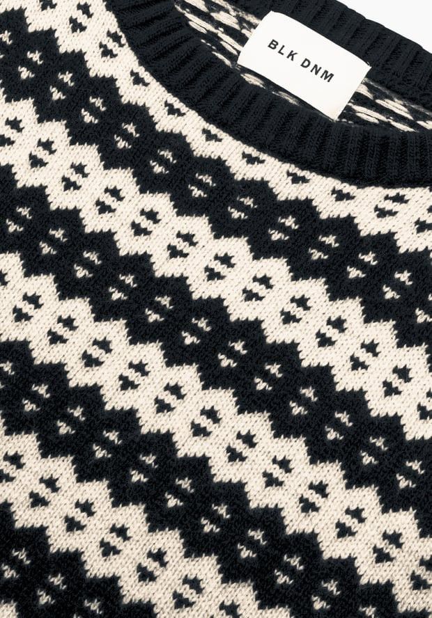 Blk Dnm Sweater 03 Black Jacquard Size Small Size US S / EU 44-46 / 1 - 3 Thumbnail