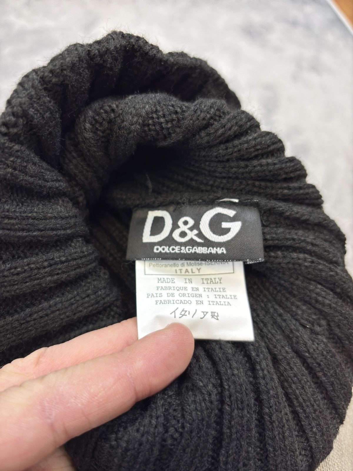 Dolce & Gabbana × Vintage Dolce Gabbana beanie vintage black designer avant garde Size ONE SIZE - 2 Thumbnail