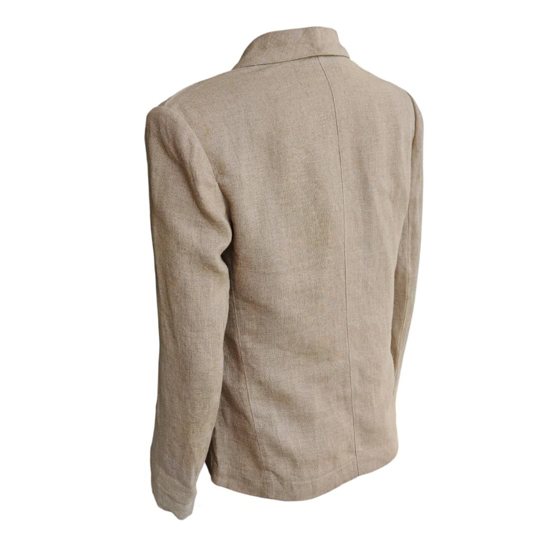 Thierry Mugler Thiery Mugler Hemp Linen Blazer Size M / US 6-8 / IT 42-44 - 6 Thumbnail