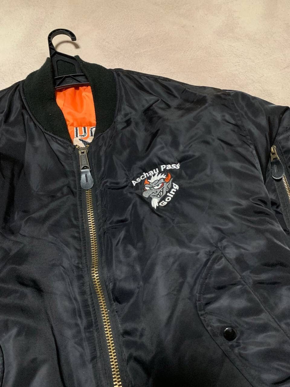 Other Vintage Delta Ind. “Aschau Pass Going” MA-1 Flyer Bomber Size US M / EU 48-50 / 2 - 5 Thumbnail