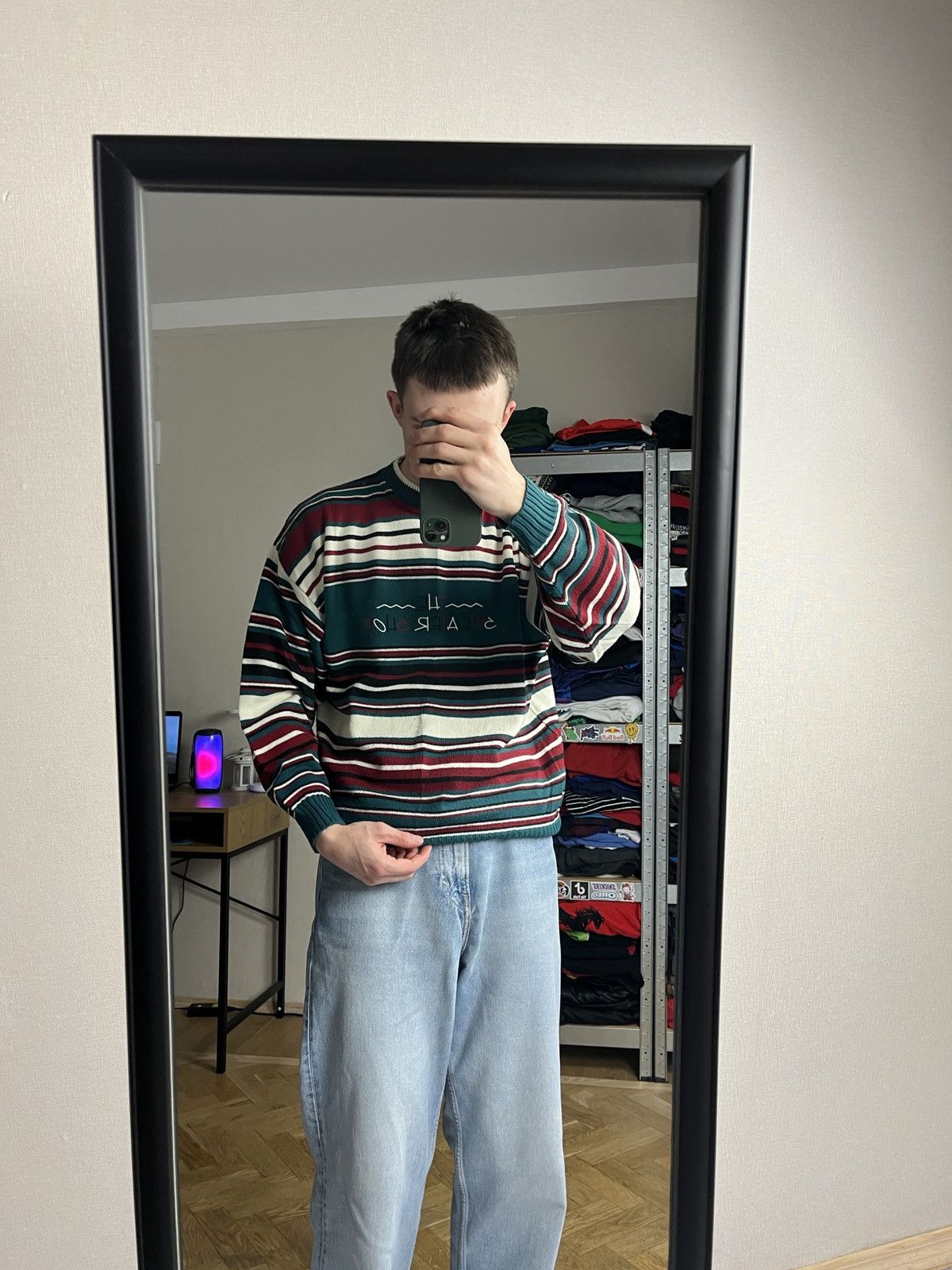 Other UK × Vintage Vintage Y2K The Sweater Shop Coloured Knitted Sweater Size US S / EU 44-46 / 1 - 2 Thumbnail