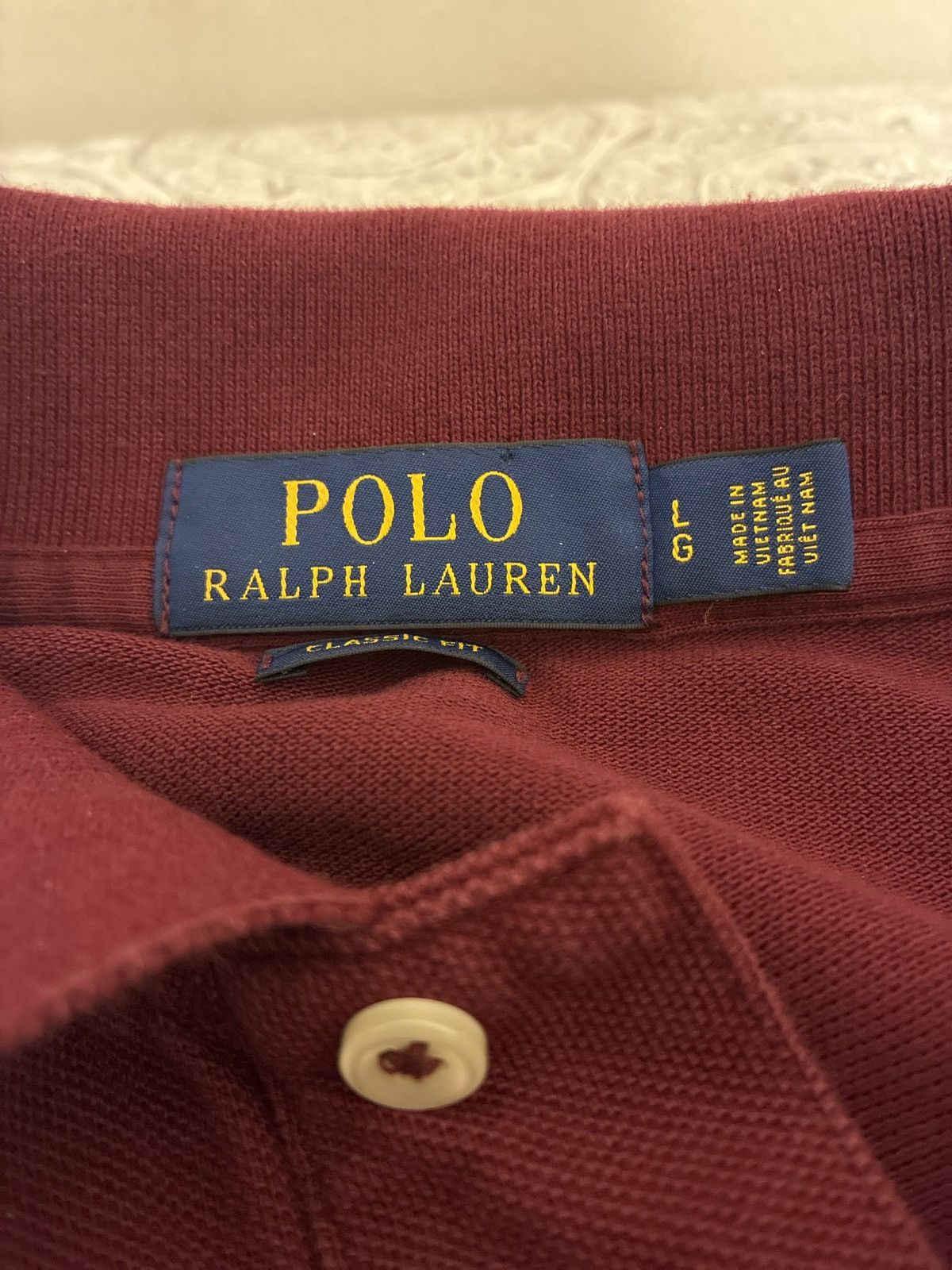 Ralph Lauren polo longsleeve wine red Size US L / EU 52-54 / 3 - 1 Thumbnail