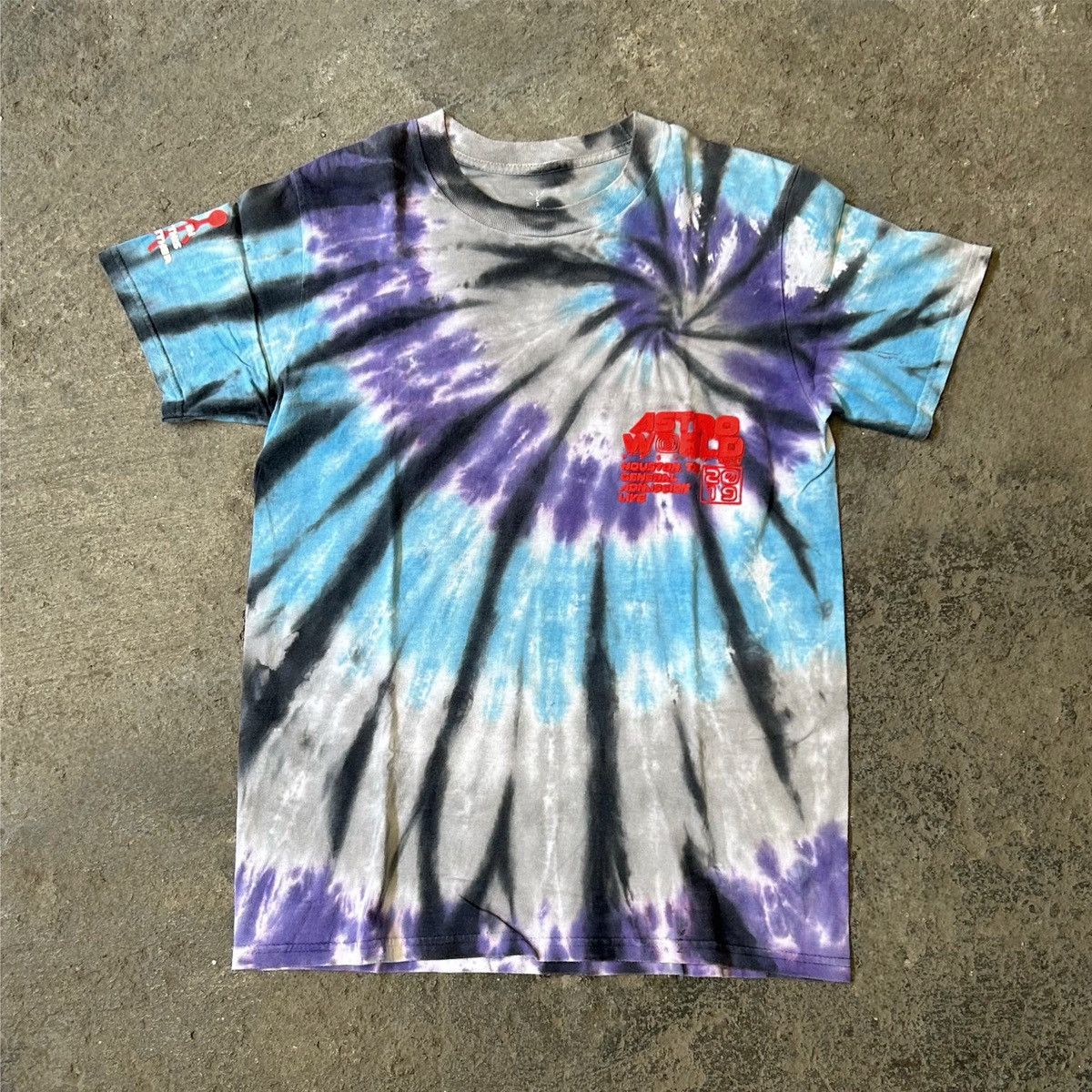 Band Tees × Travis Scott 2019 Astroworld Festival Official Souvenir Tie Dye T-shirt Size US M / EU 48-50 / 2 - 1 Thumbnail