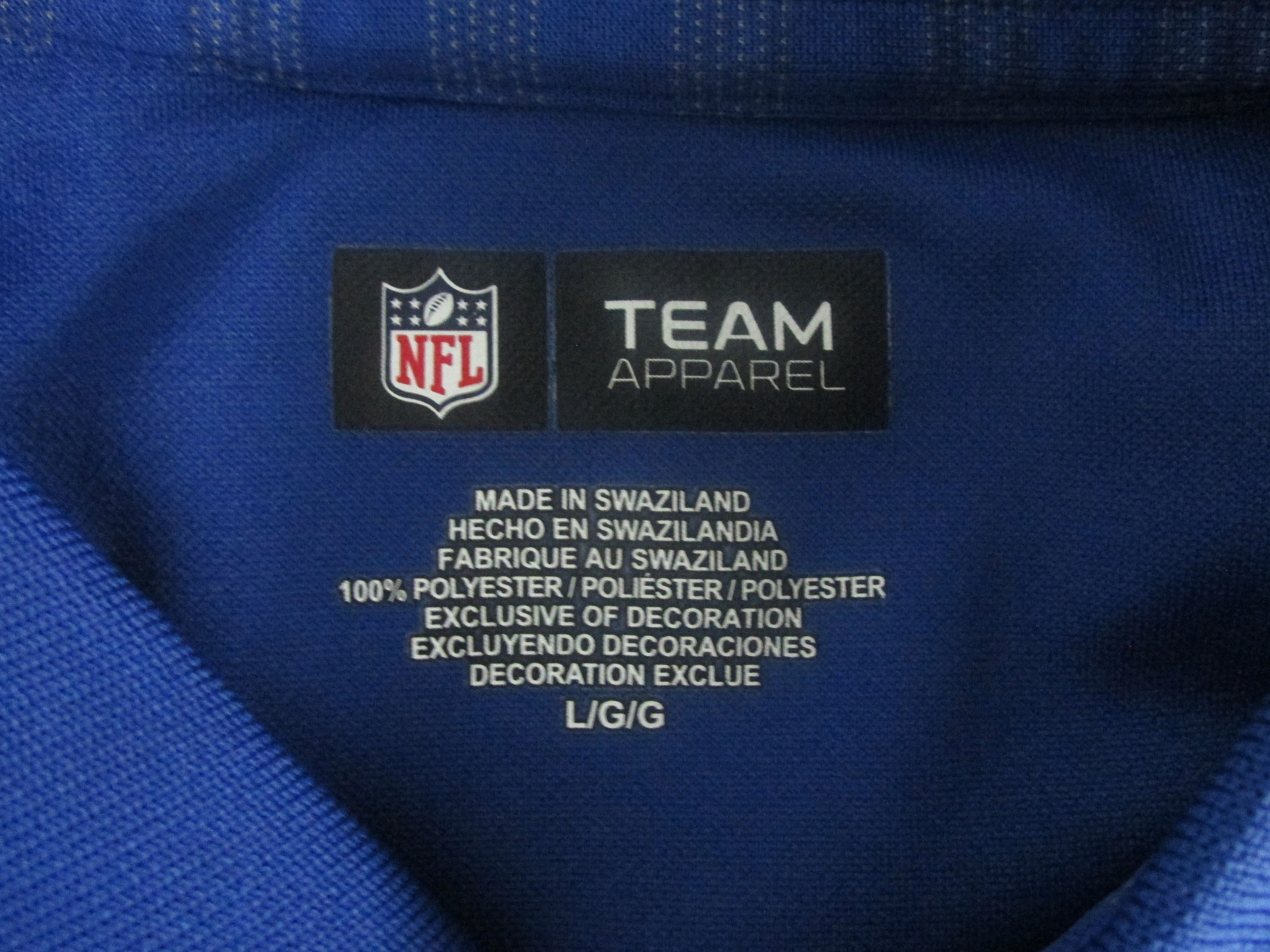 NFL NY Giants Team NFL Men's S/Sleeve Polo Shirt Size Large Size US L / EU 52-54 / 3 - 2 Thumbnail